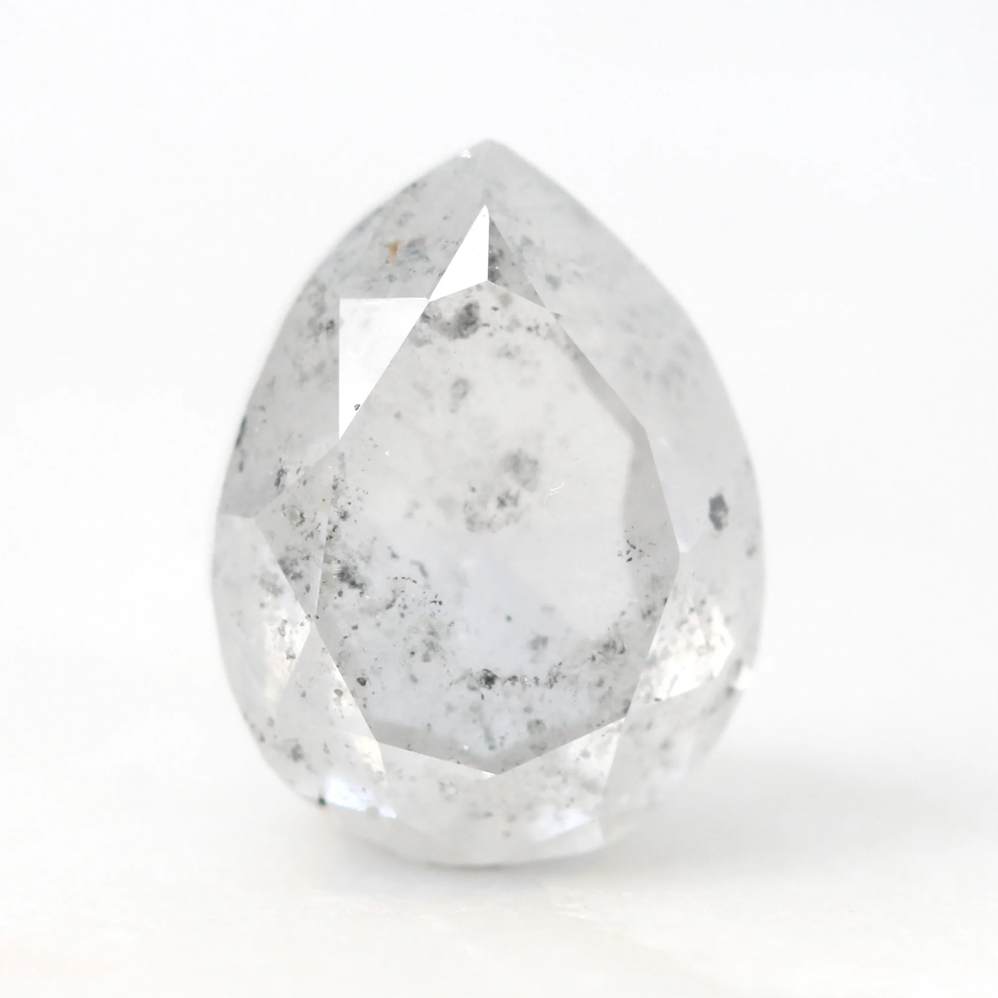 2.55 Carat Gray Pear Salt and Pepper Diamond for Custom Work - Inventory Code CCP255