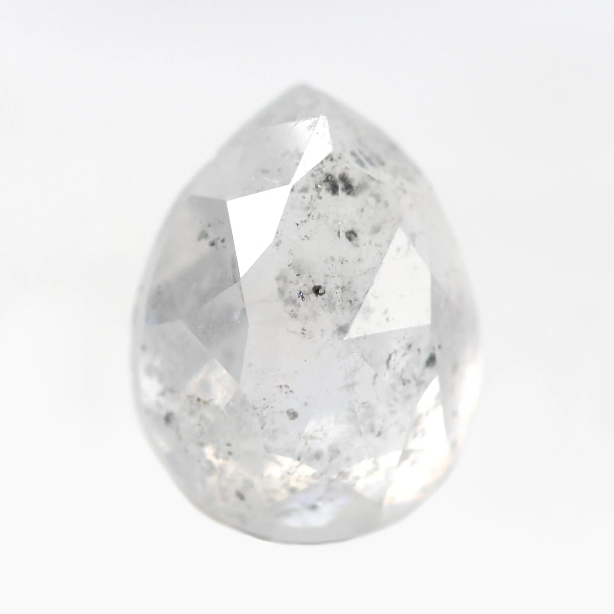 2.55 Carat Gray Pear Salt and Pepper Diamond for Custom Work - Inventory Code CCP255 - Image 6