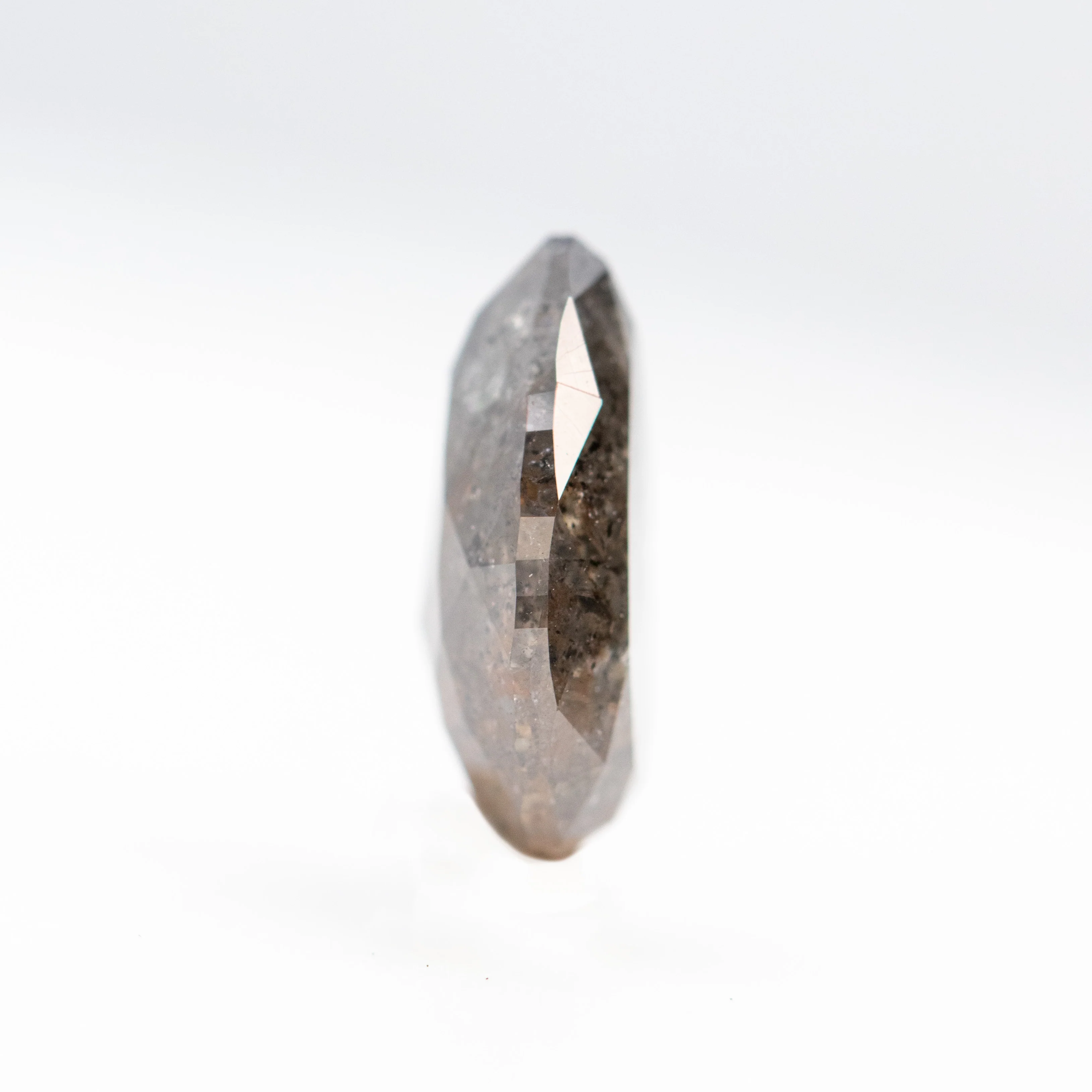2.58 Carat Black Pear Salt and Pepper Diamond for Custom Work - Inventory Code NBP258 - Image 5