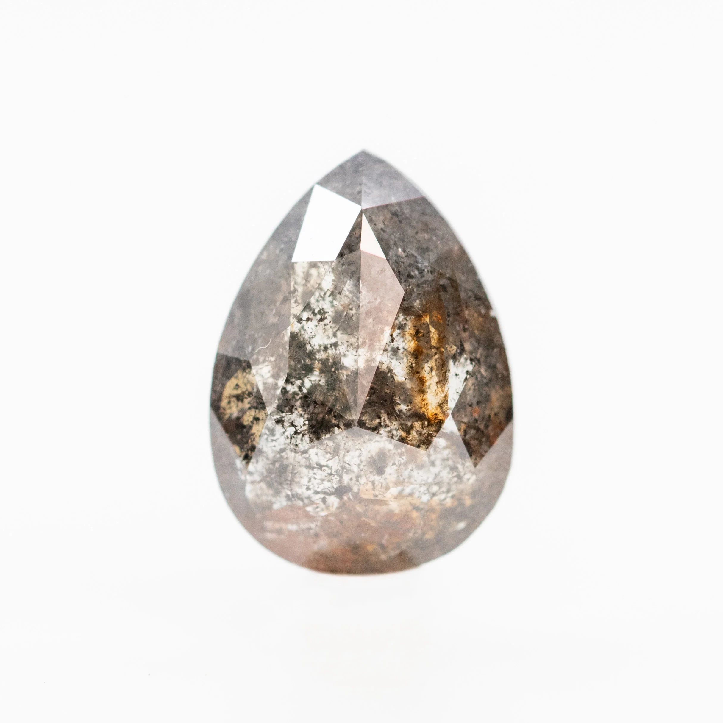 2.58 Carat Black Pear Salt and Pepper Diamond for Custom Work - Inventory Code NBP258 - Image 6