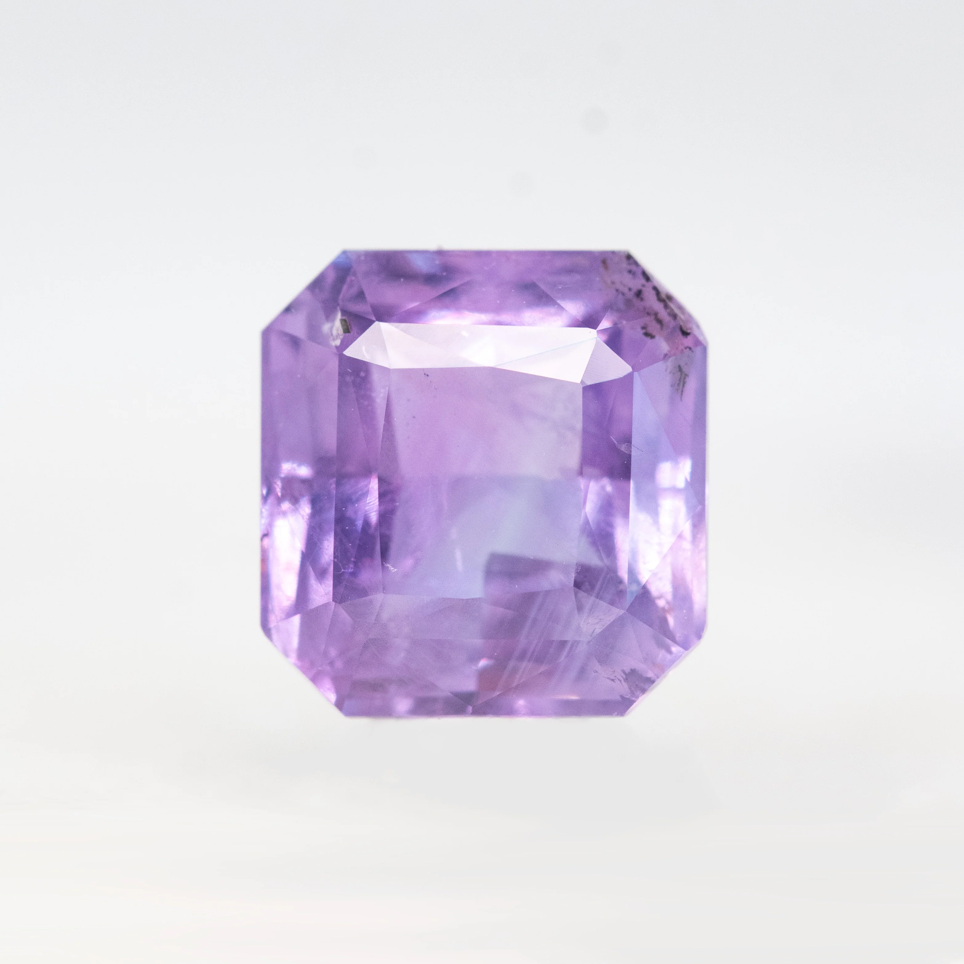 2.60 Carat Purple Asscher Cut Sapphire for Custom Work - Inventory Code PAS260