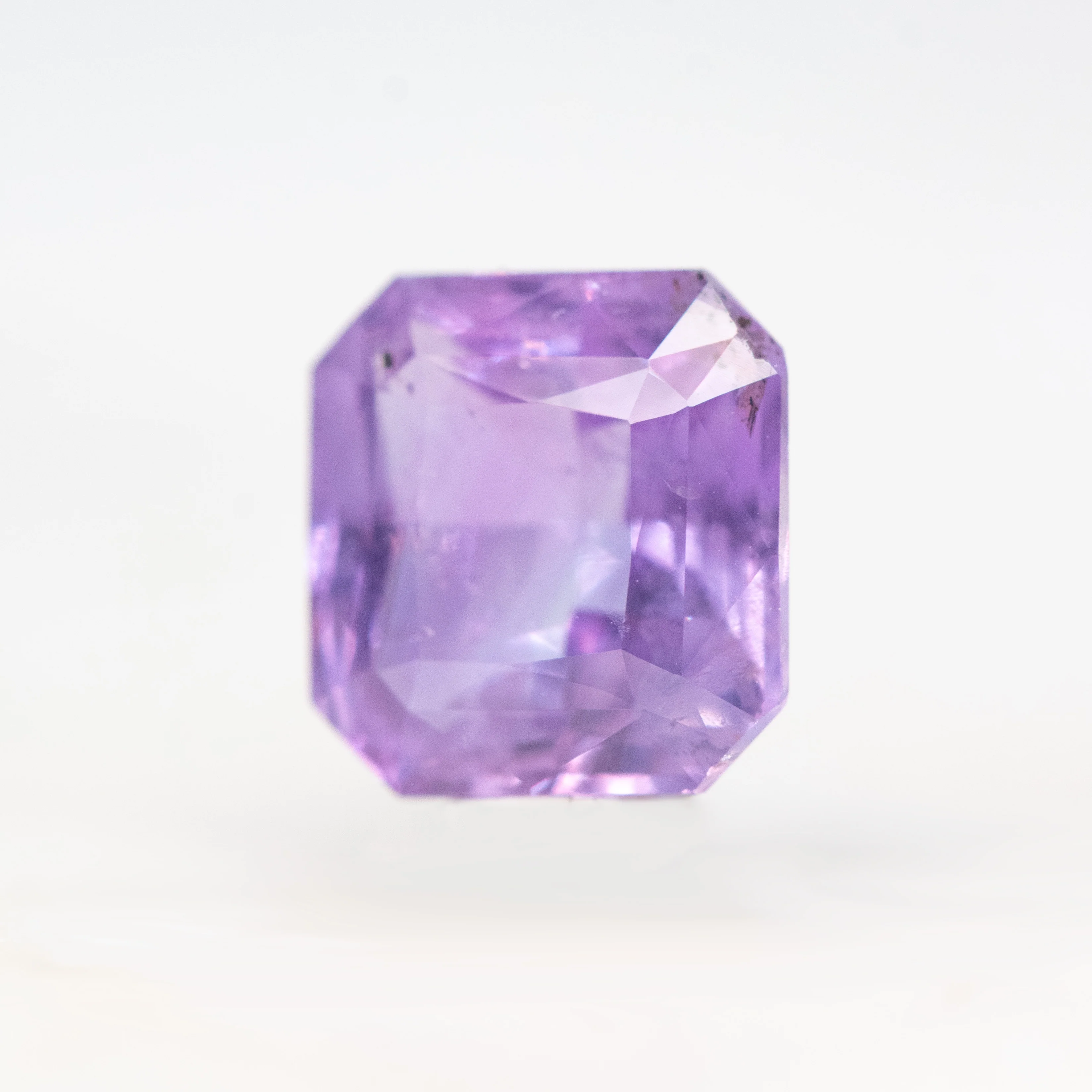 2.60 Carat Purple Asscher Cut Sapphire for Custom Work - Inventory Code PAS260 - Image 3