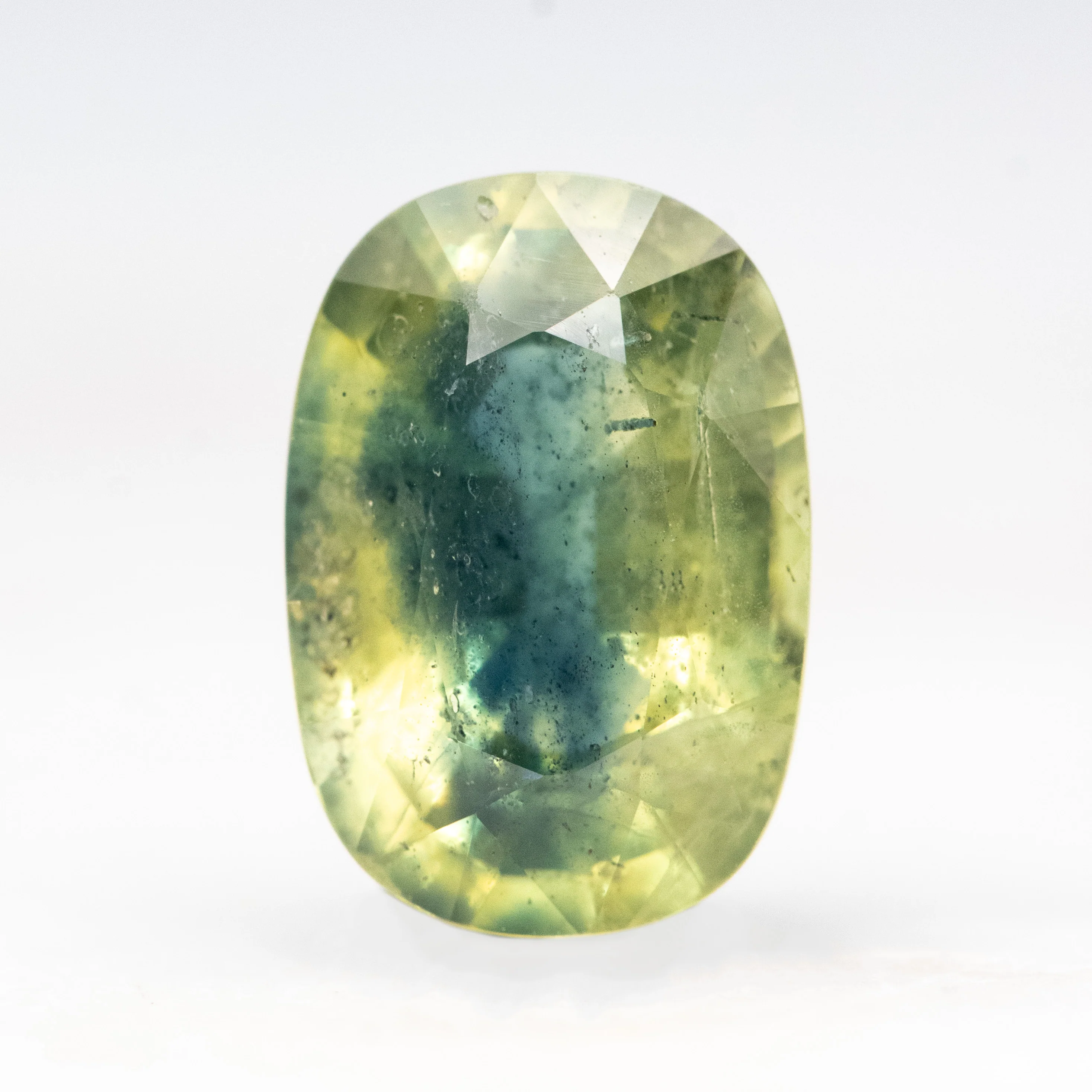 2.72 Carat Bicolor Blue + Yellow Oval Sapphire for Custom Work - Inventory Code BCOS272