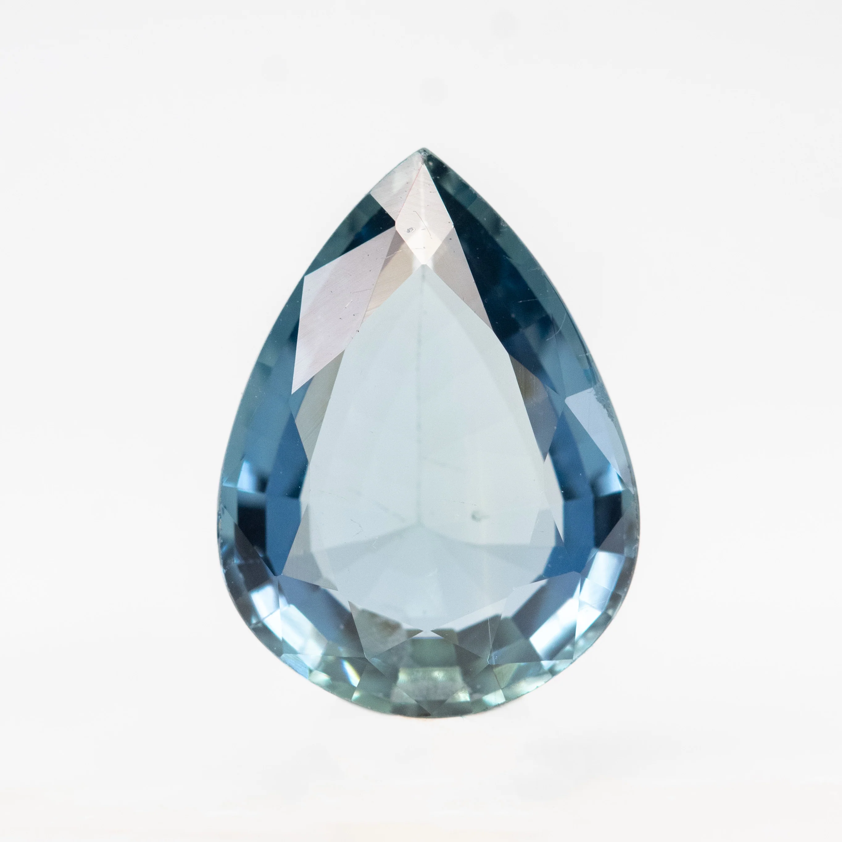 2.72 Carat Clear Blue Pear Sapphire for Custom Work - Inventory Code BPS272