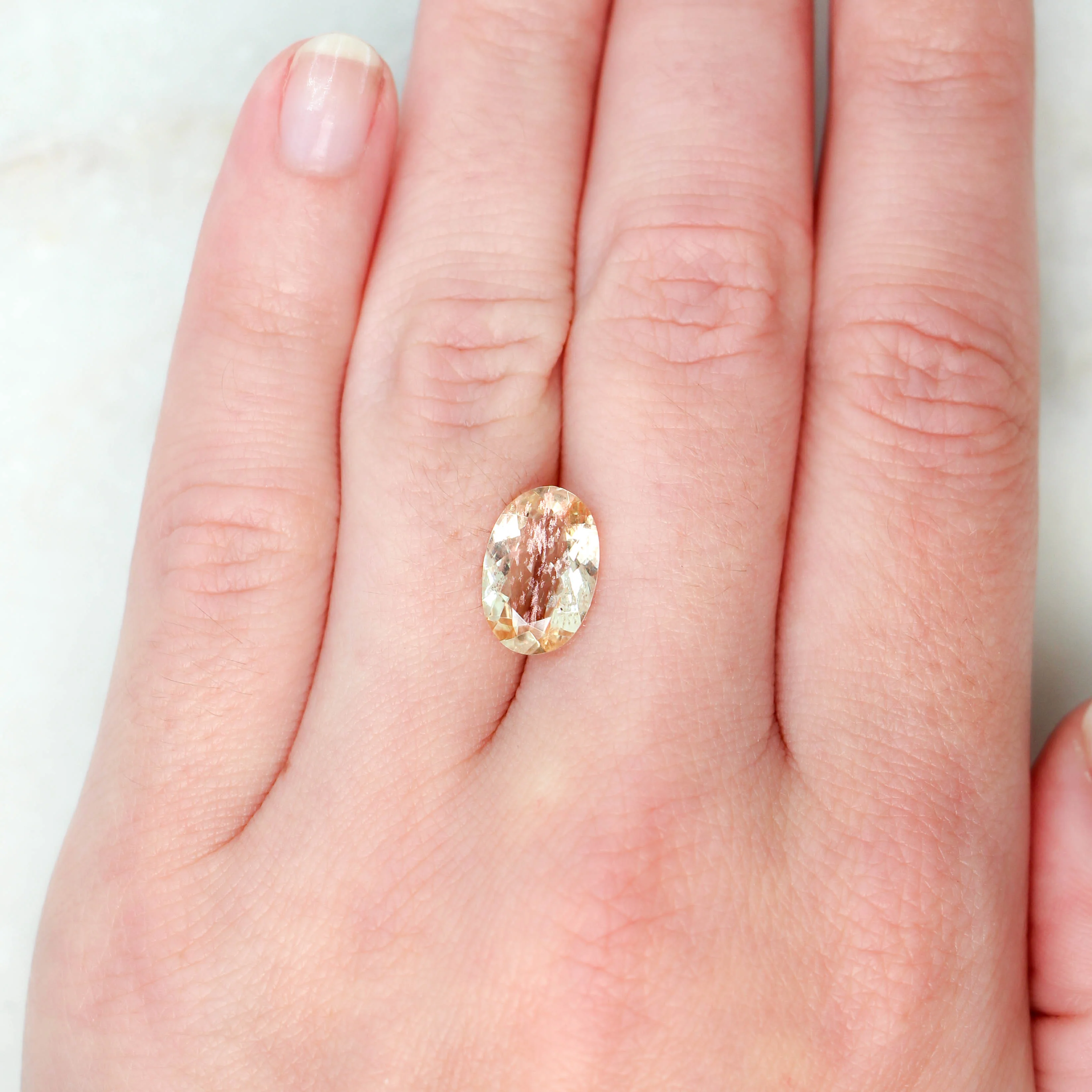 2.72 Carat Oval Sunstone for Custom Work - Inventory Code OOS272 - Image 2