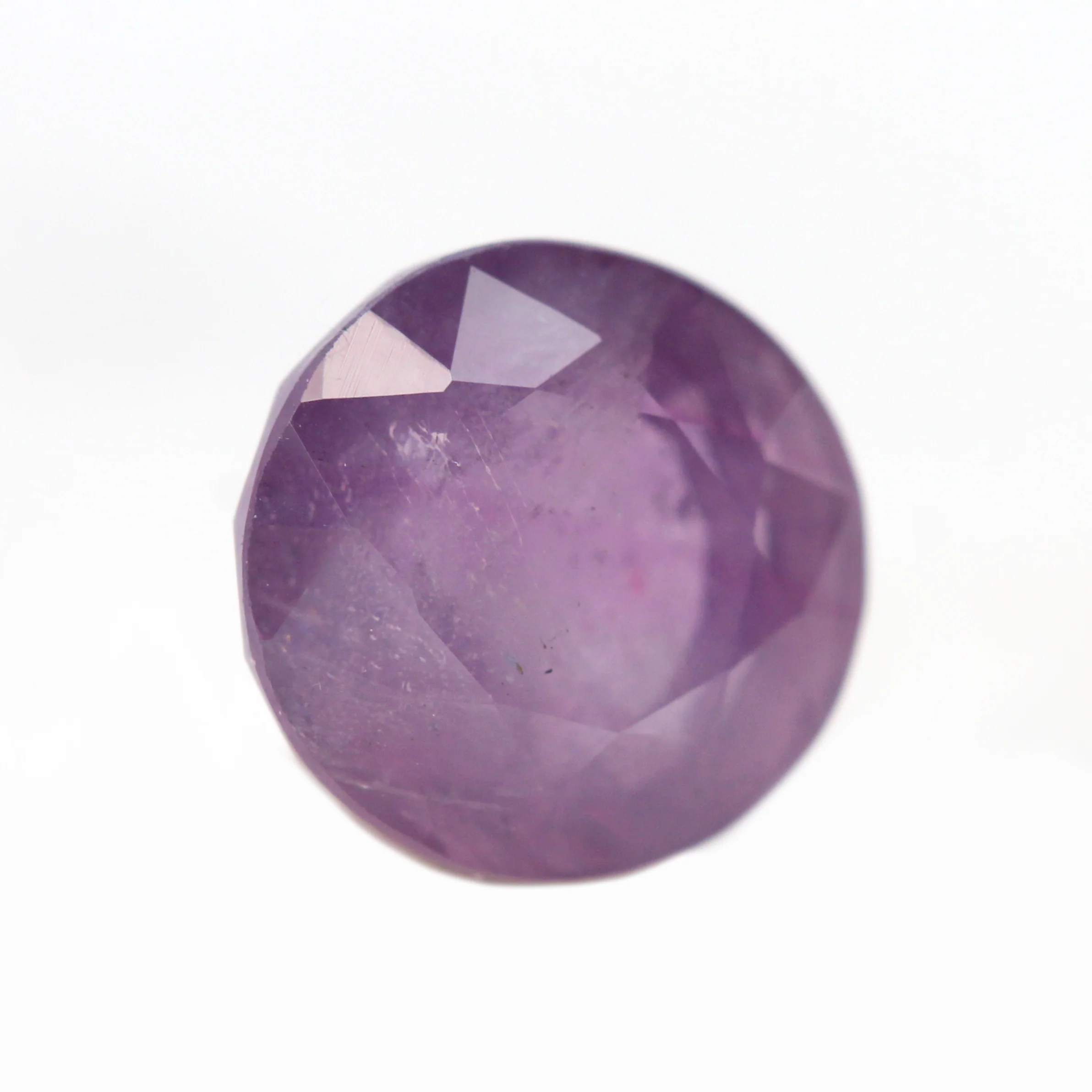 2.77 Carat Round Purple Pink Sapphire for Custom Work - Inventory Code PPRS277 - Image 4
