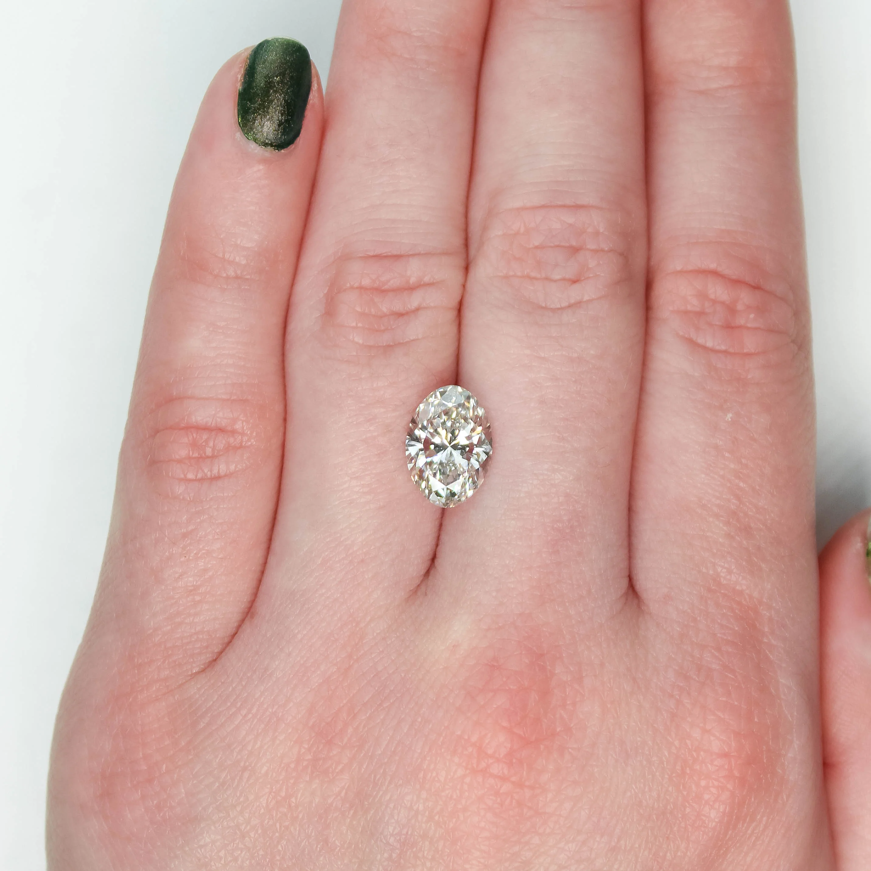 2.87 Carat Certified Lab Grown Oval Diamond for Custom Work - Inventory Code LGO287 - Image 2
