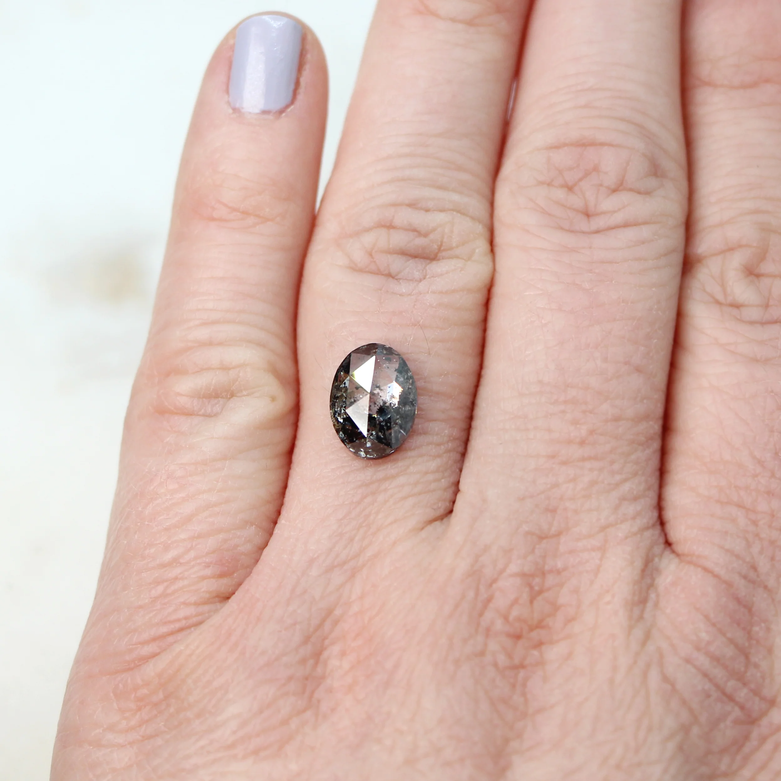 2.95 Carat Dark and Clear Oval Diamond for Custom Work - Inventory Code DCO295 - Image 2