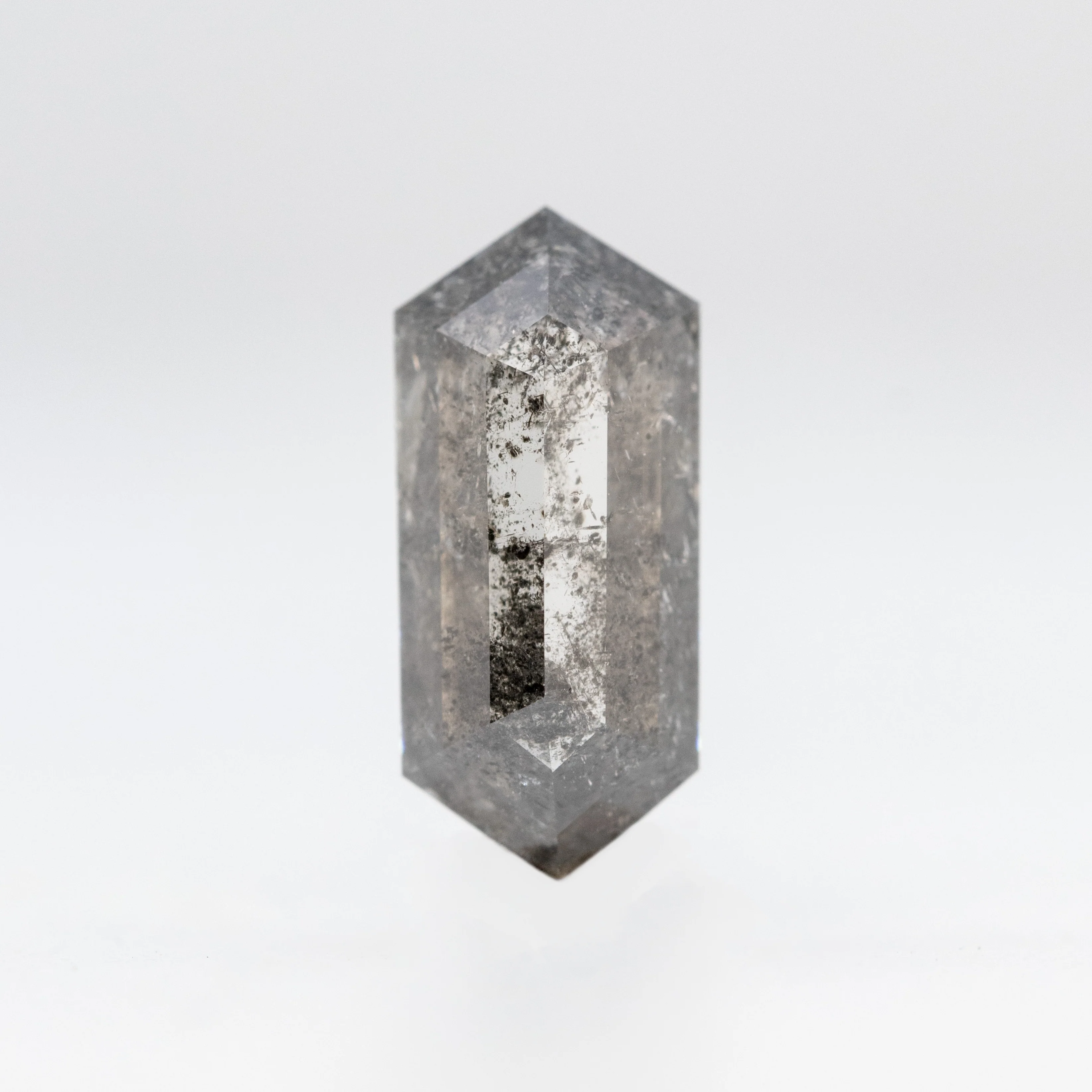 2.09 Carat Dark and Clear Elongated Hexagon Diamond for Custom Work - Inventory Code DCH209