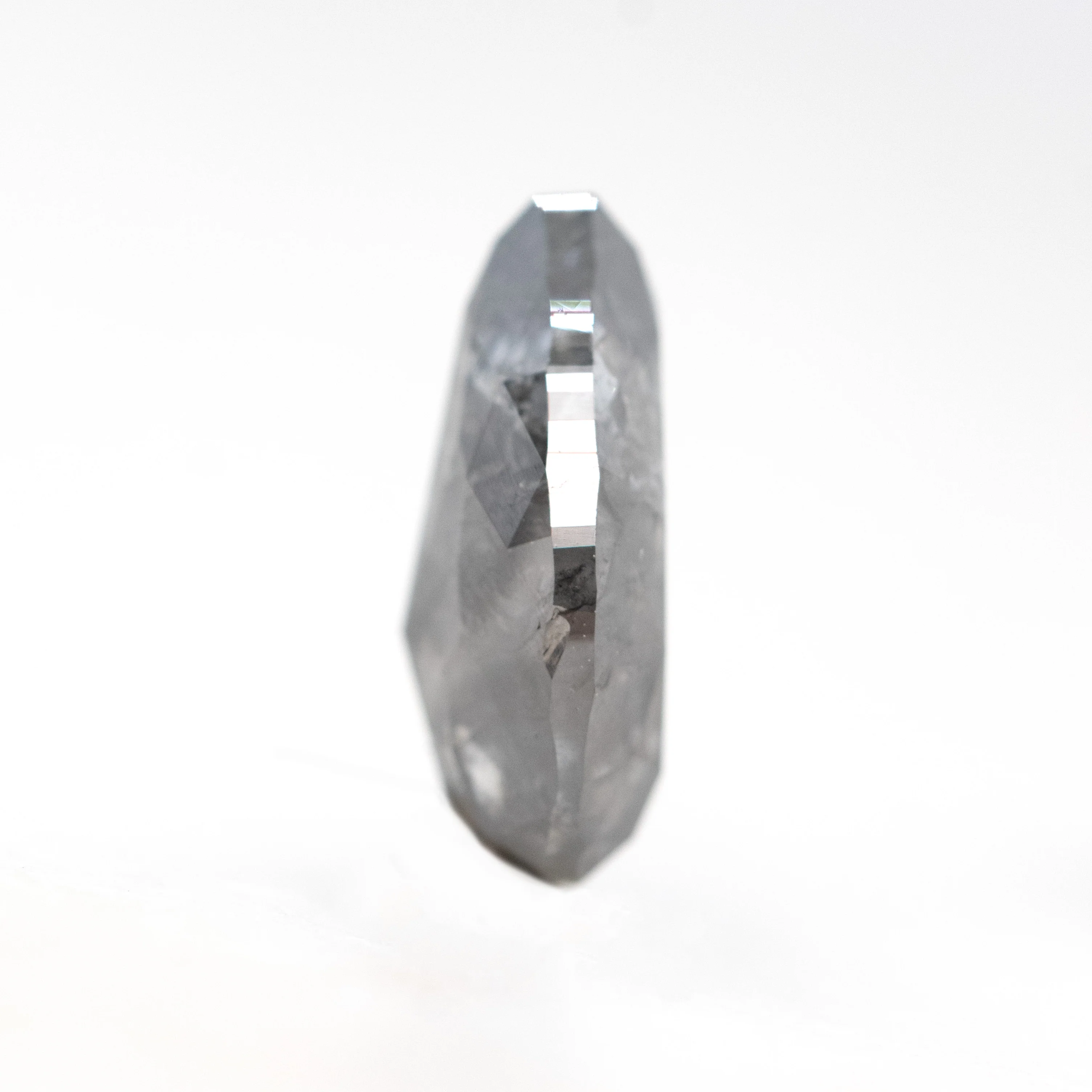 3.02 Carat Black Pear Salt and Pepper Diamond for Custom Work - Inventory Code BCP302 - Image 5