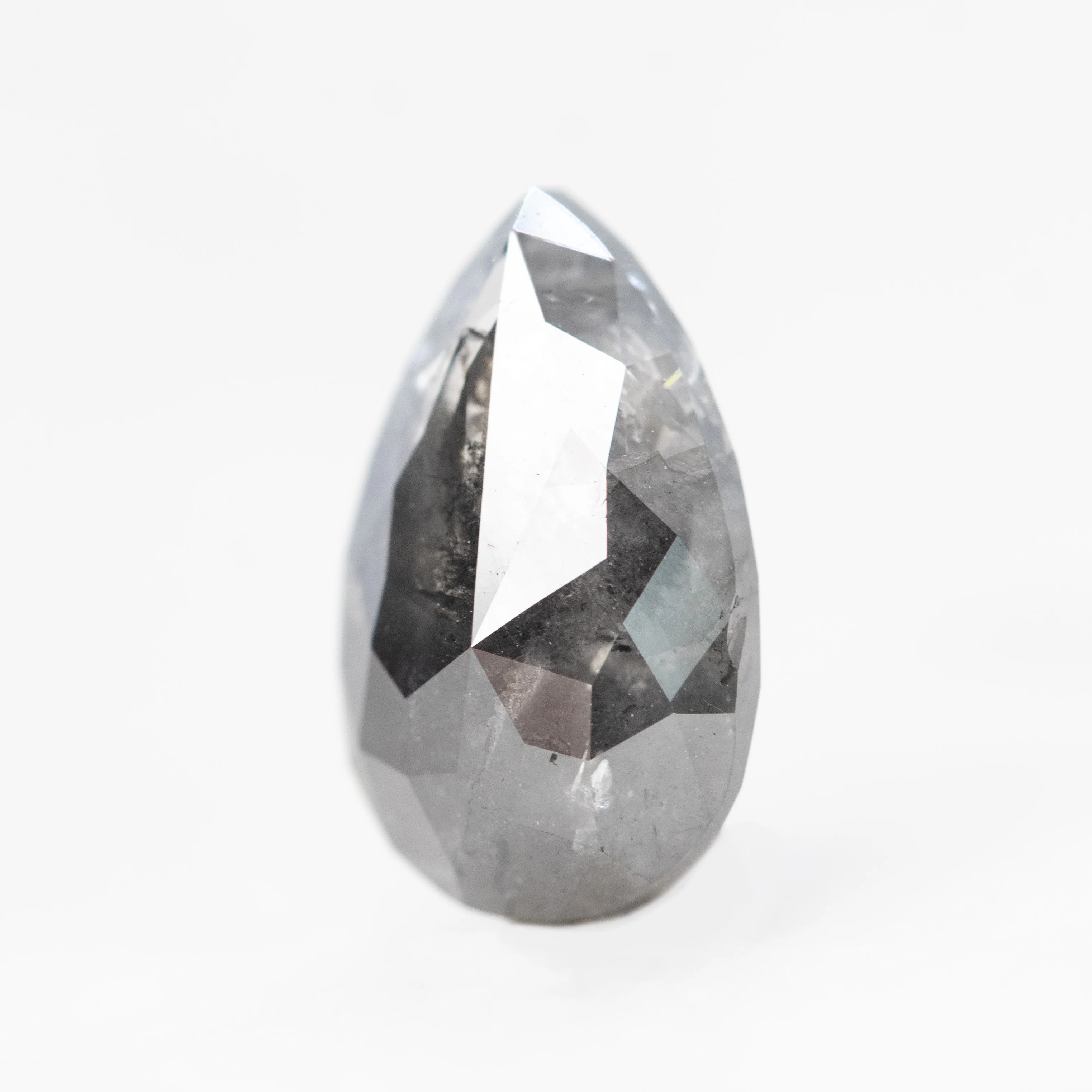 3.02 Carat Black Pear Salt and Pepper Diamond for Custom Work - Inventory Code BCP302 - Image 8