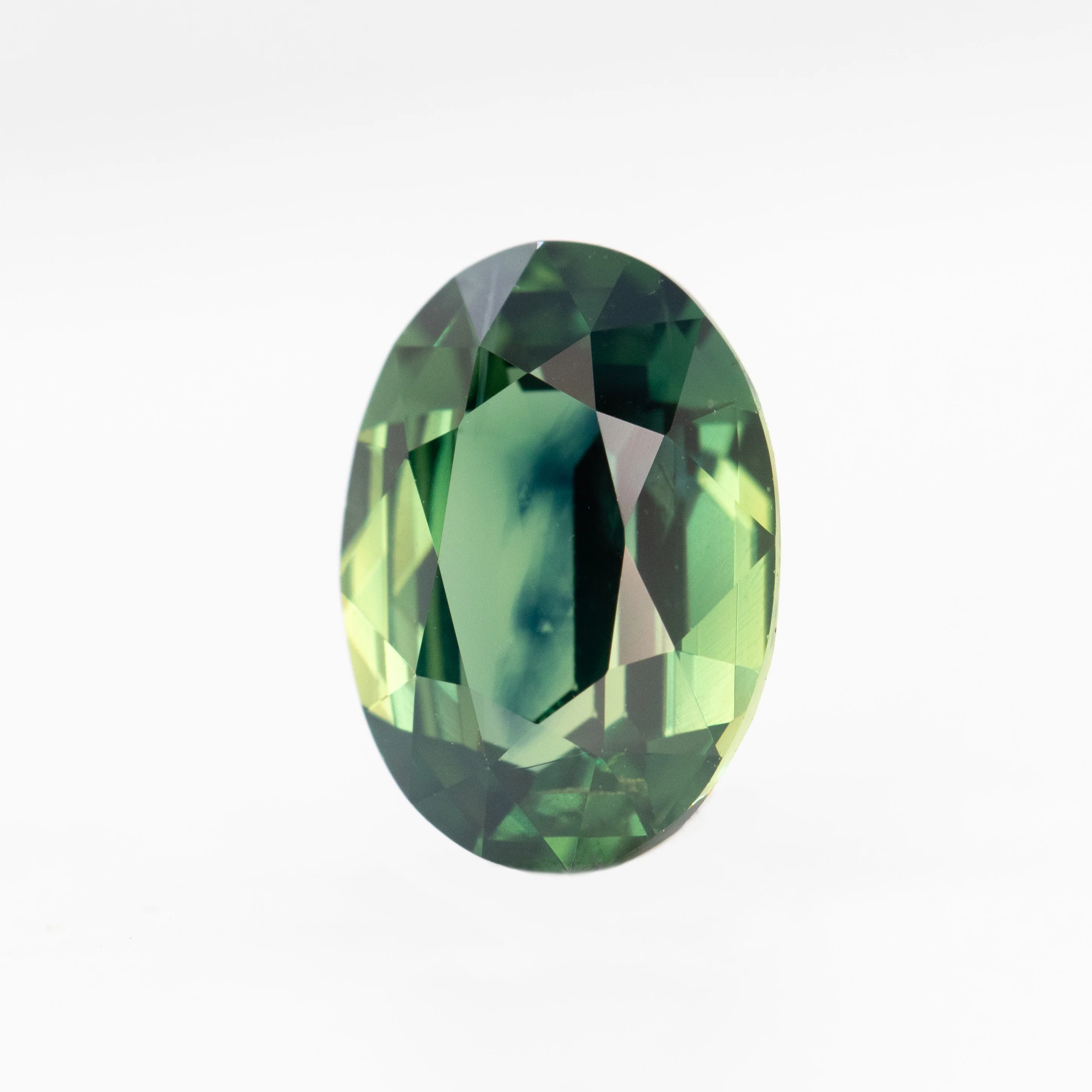 3.02 Carat Teal Green Oval Sapphire for Custom Work - Inventory Code TGOS302 - Image 3