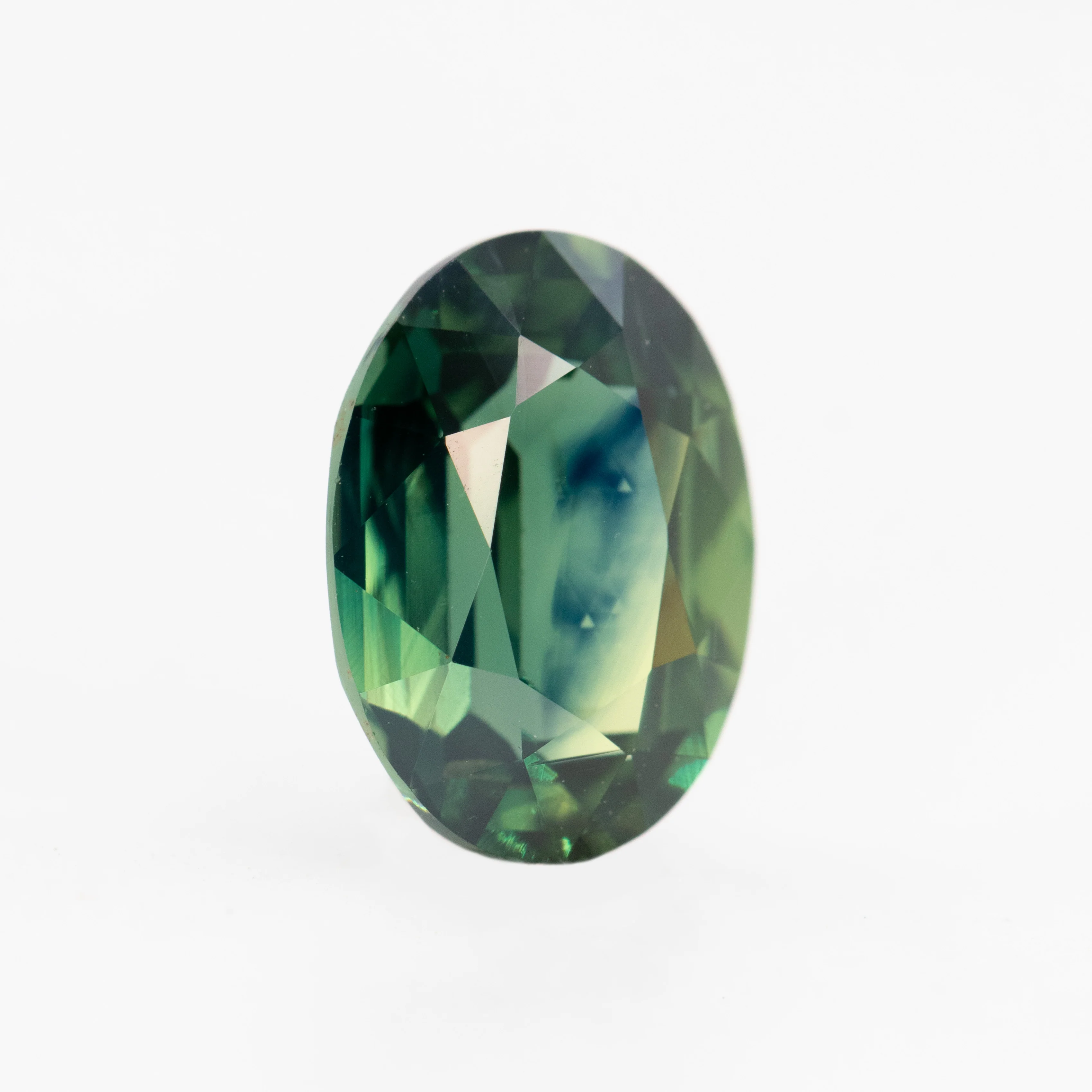 3.02 Carat Teal Green Oval Sapphire for Custom Work - Inventory Code TGOS302 - Image 4