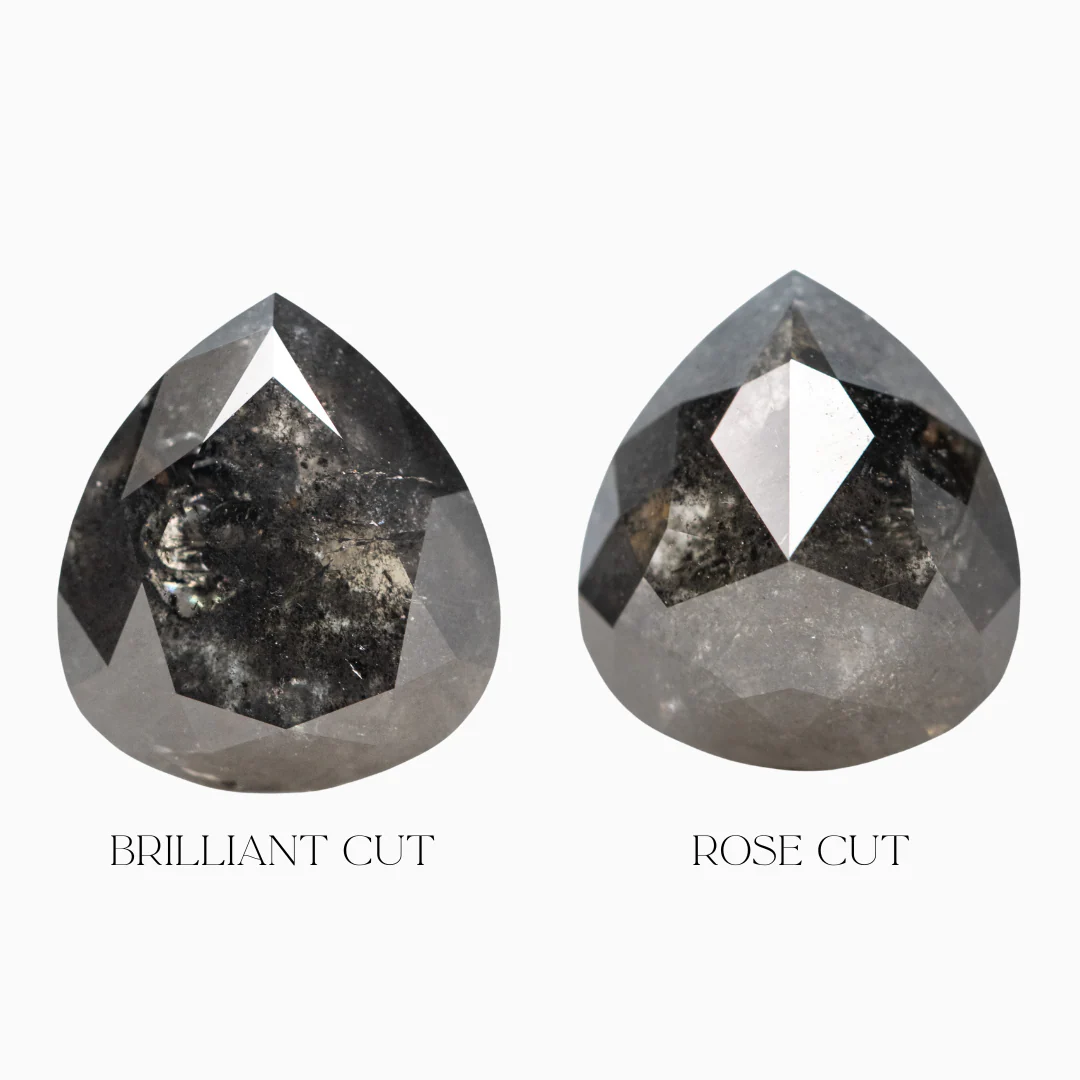 3.03 Carat Black Salt and Pepper Pear Diamond for Custom Work - Inventory Code BCP303 - Image 3