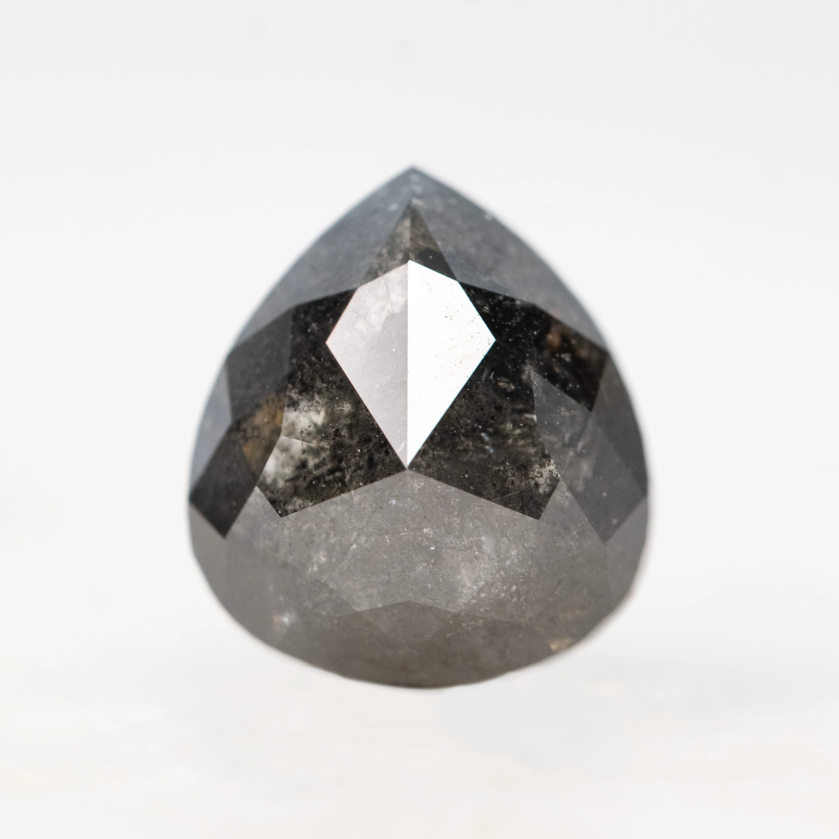 3.03 Carat Black Salt and Pepper Pear Diamond for Custom Work - Inventory Code BCP303 - Image 4