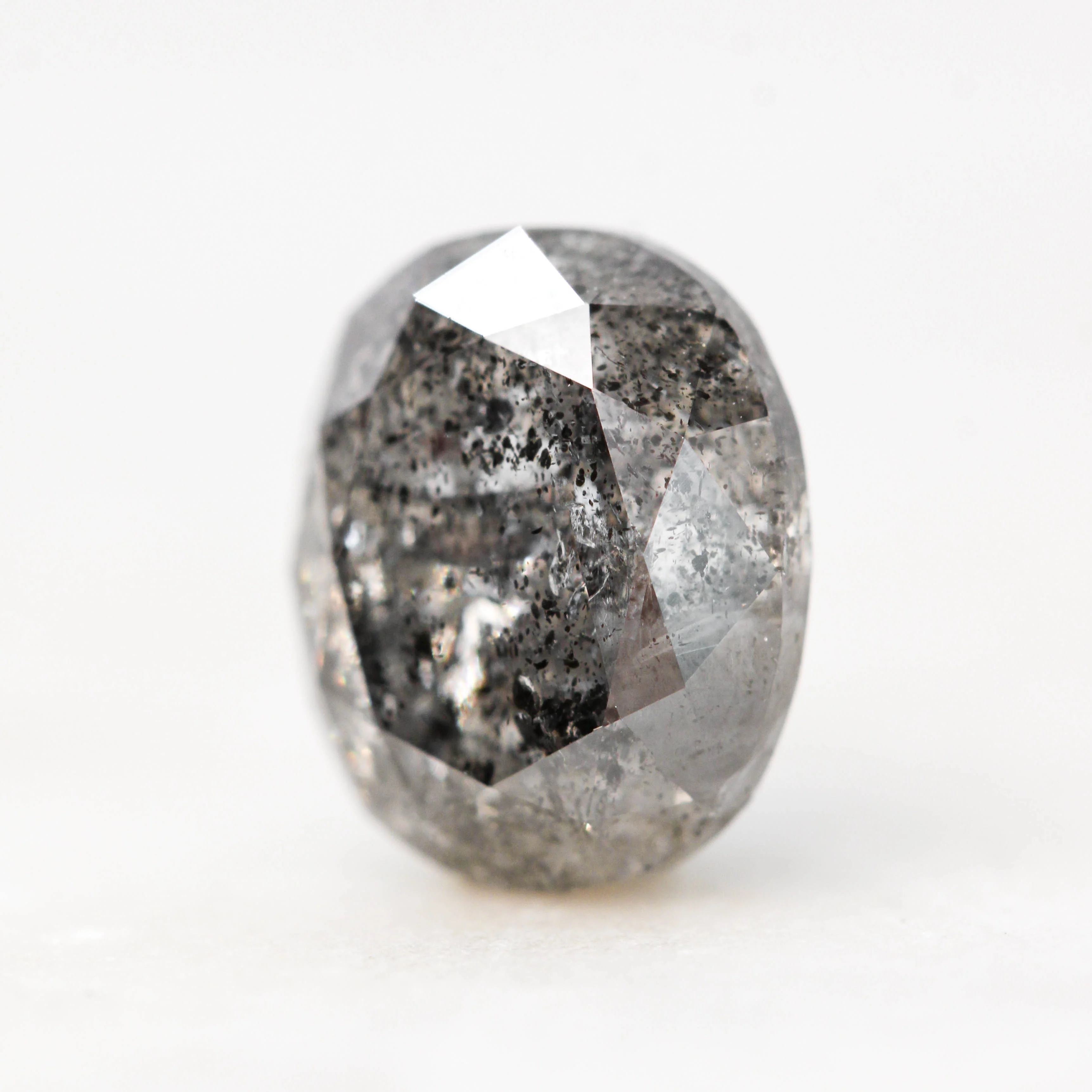 3.04 Carat Oval Salt and Pepper Diamond for Custom Work - Inventory Code DSO304 - Image 3