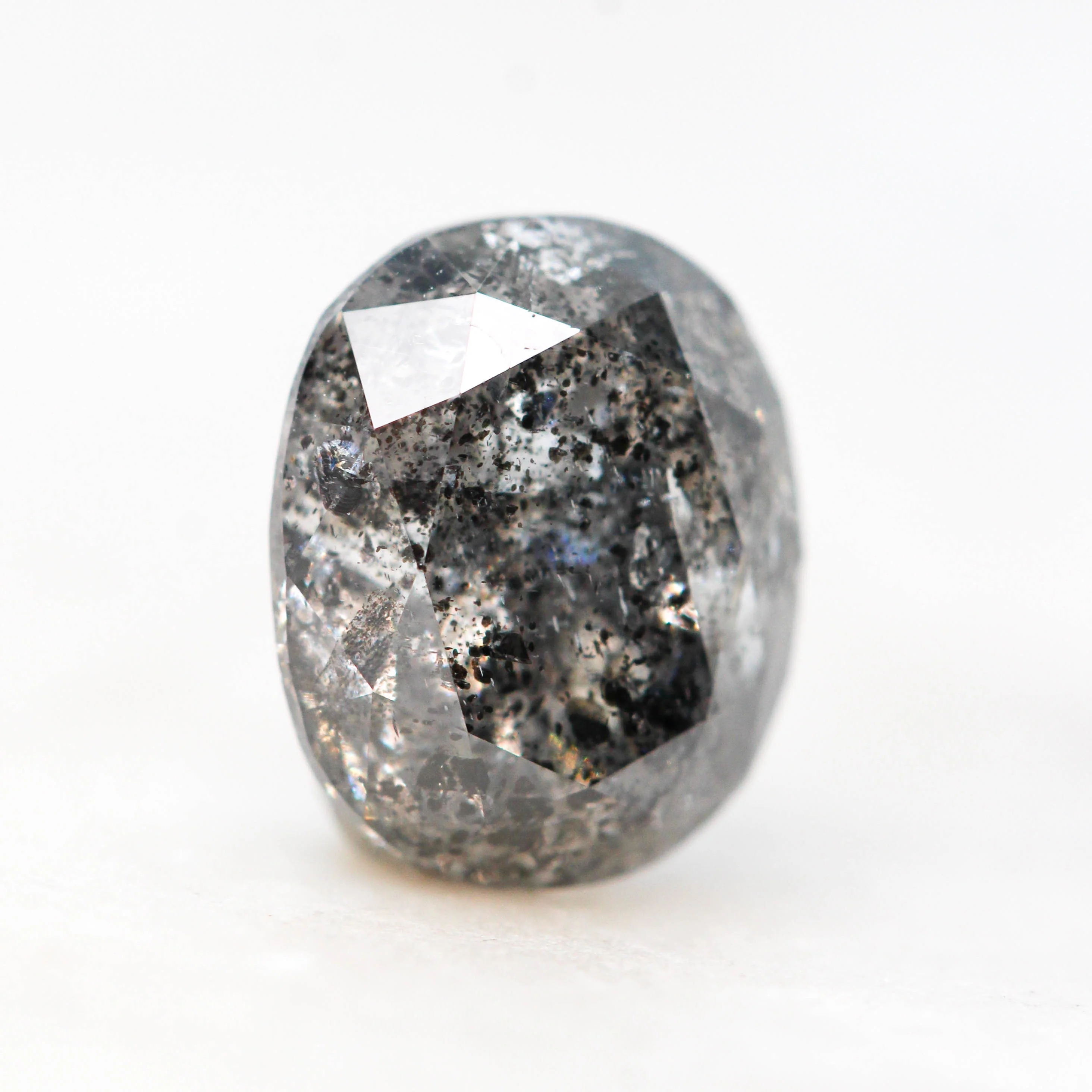 3.04 Carat Oval Salt and Pepper Diamond for Custom Work - Inventory Code DSO304 - Image 4