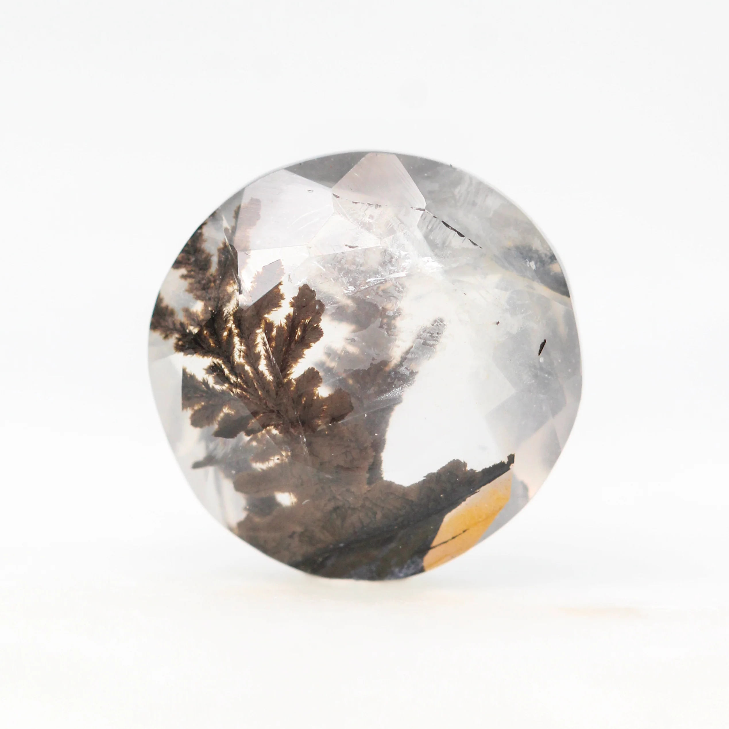 3.04 Carat Round Dendritic Quartz for Custom Work - Inventory Code DQR304