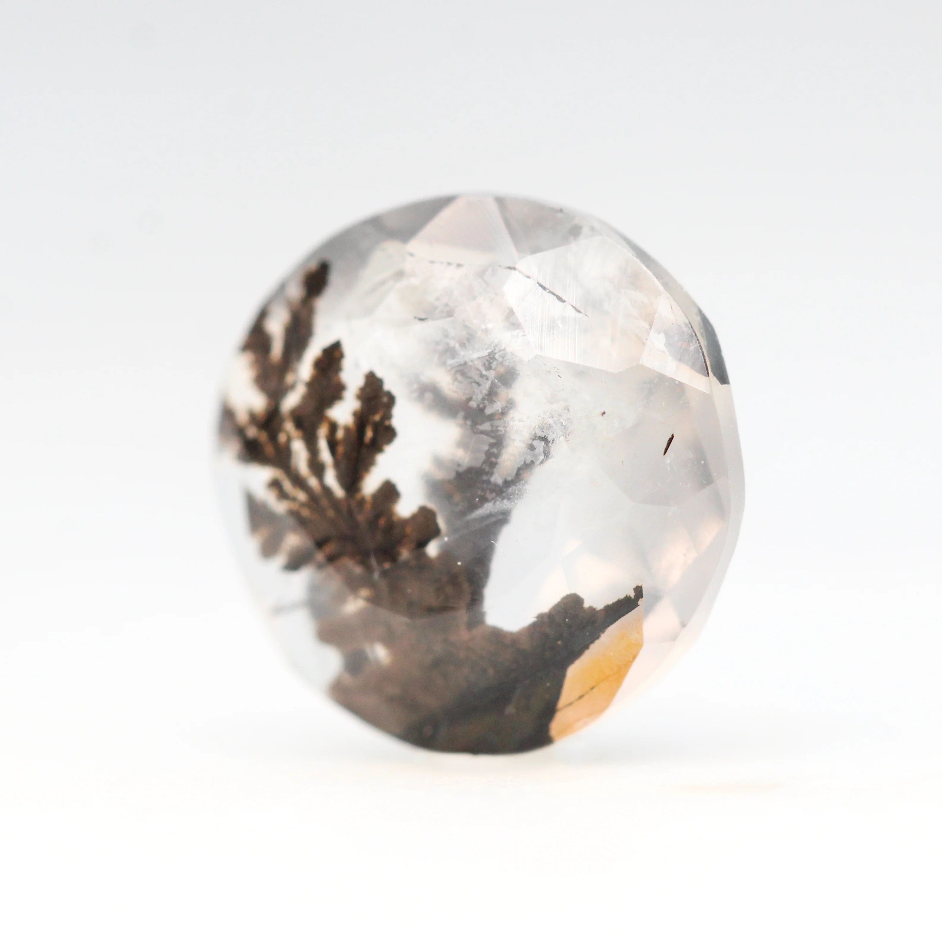 3.04 Carat Round Dendritic Quartz for Custom Work - Inventory Code DQR304 - Image 3