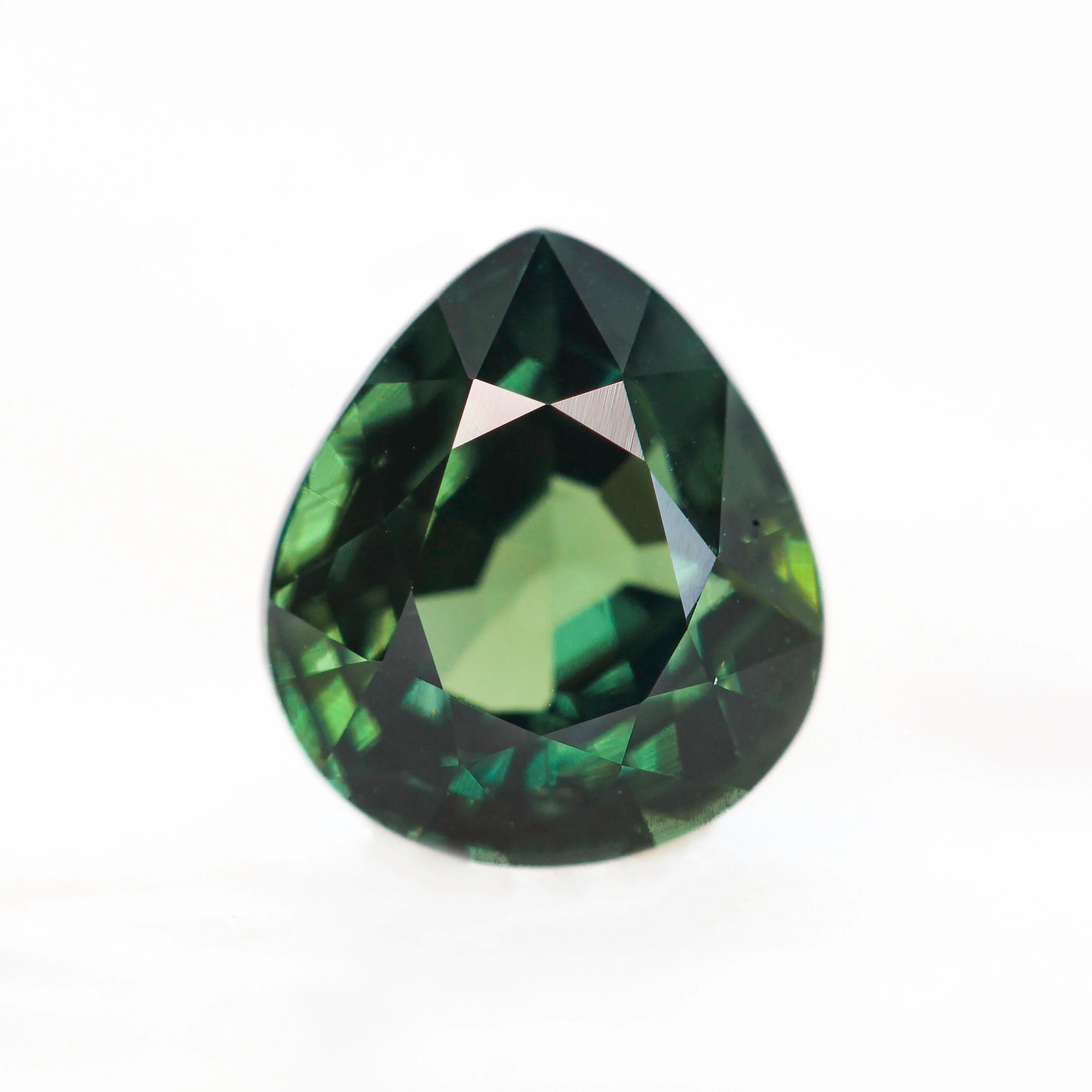 3.08 Carat Green Pear Sapphire for Custom Work - Inventory Code GPS308