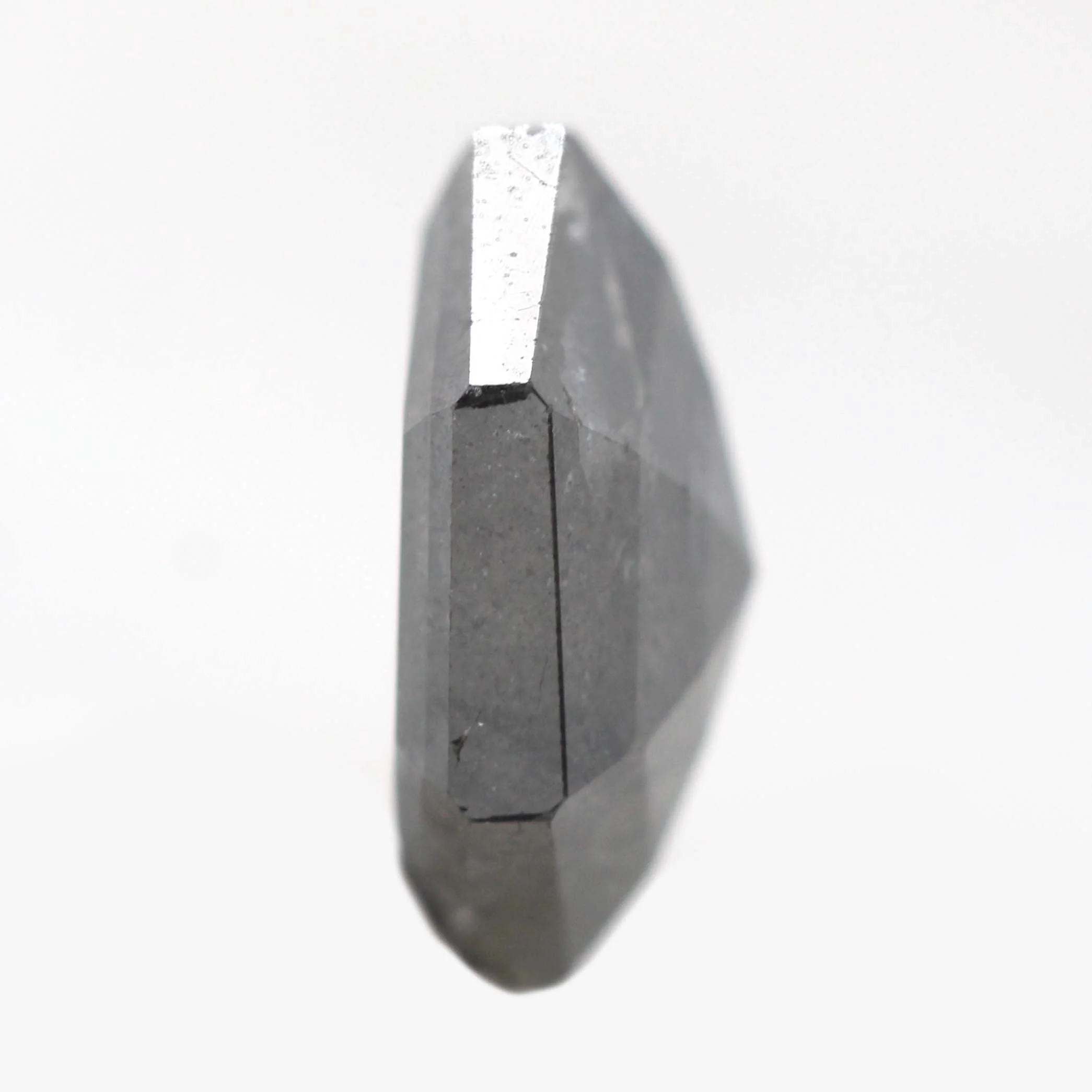 3.12 Carat Dark Gray Hexagon Salt and Pepper Diamond for Custom Work - Inventory Code DSH312 - Image 5