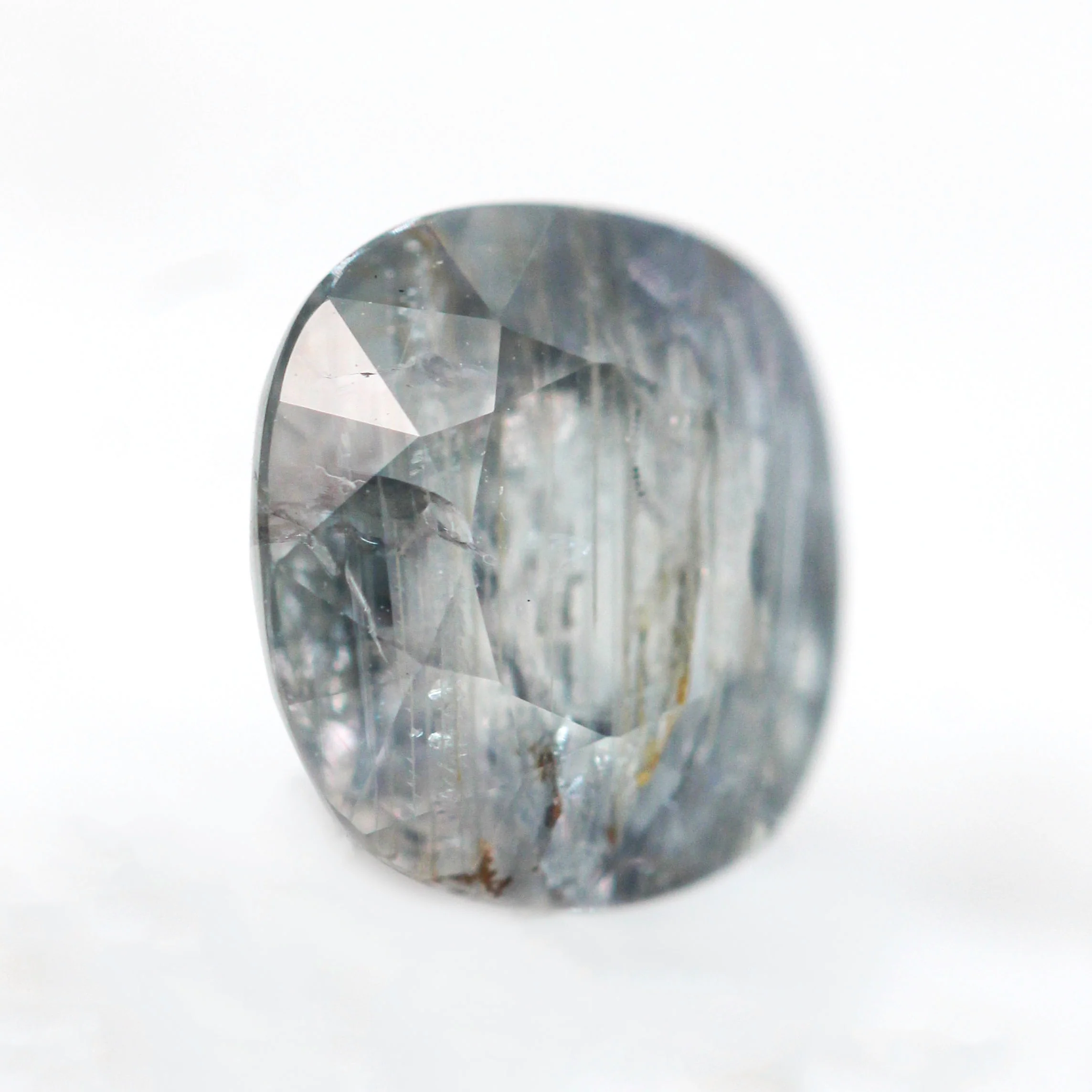 3.18 Carat Cushion Cut Gray Sapphire for Custom Work - Inventory Code BGCS318 - Image 3