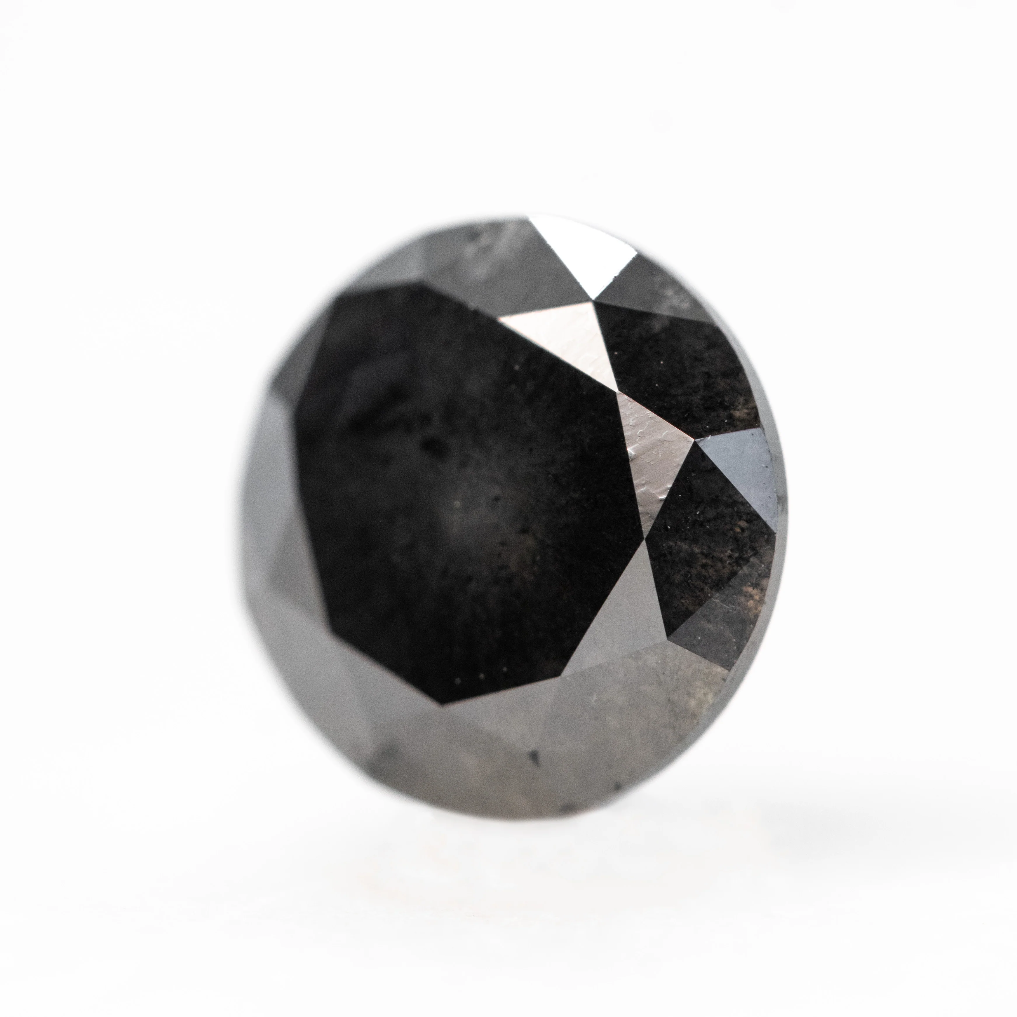 3.25 Carat Black Round Diamond for Custom Work - Inventory Code NBR325 - Image 3