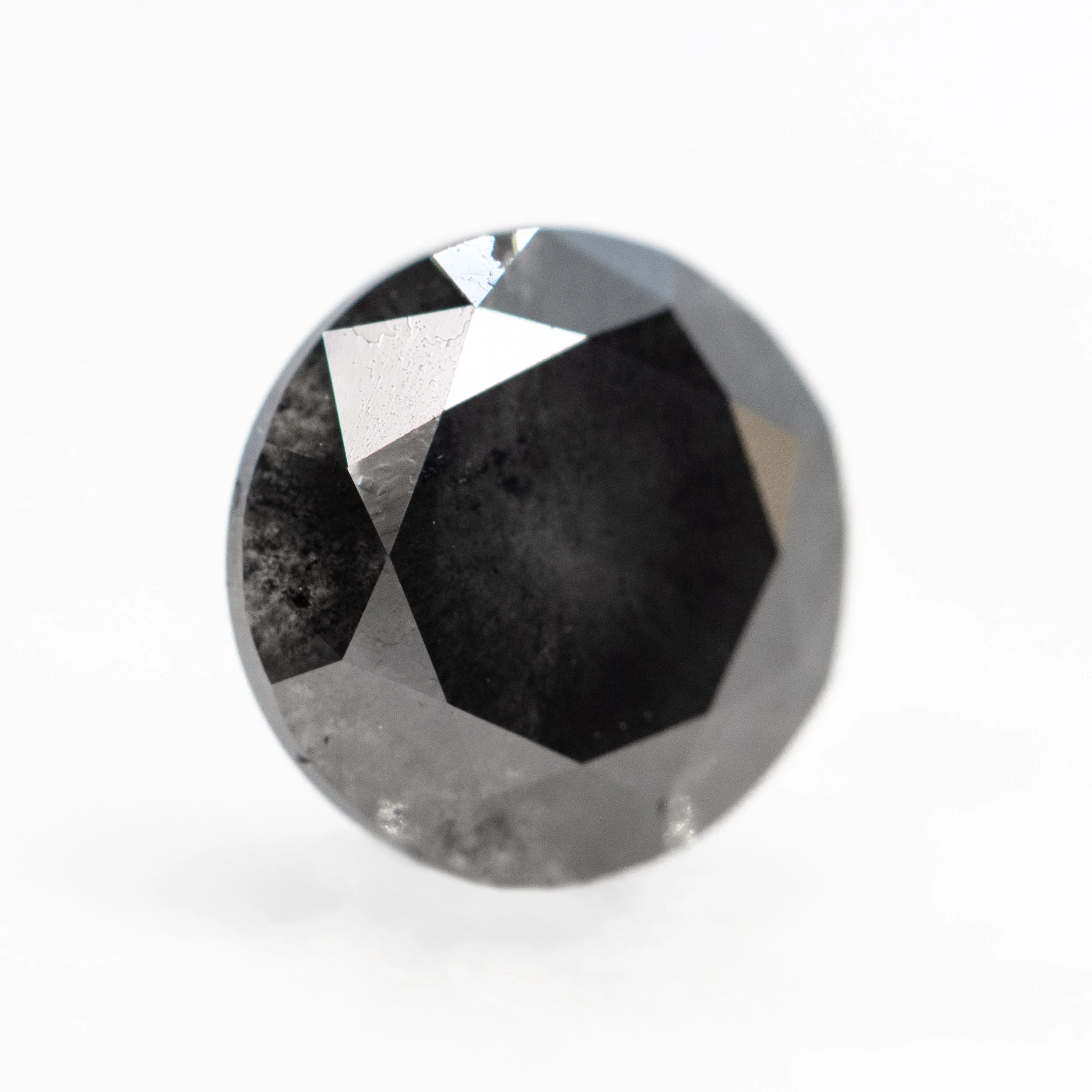 3.25 Carat Black Round Diamond for Custom Work - Inventory Code NBR325 - Image 4
