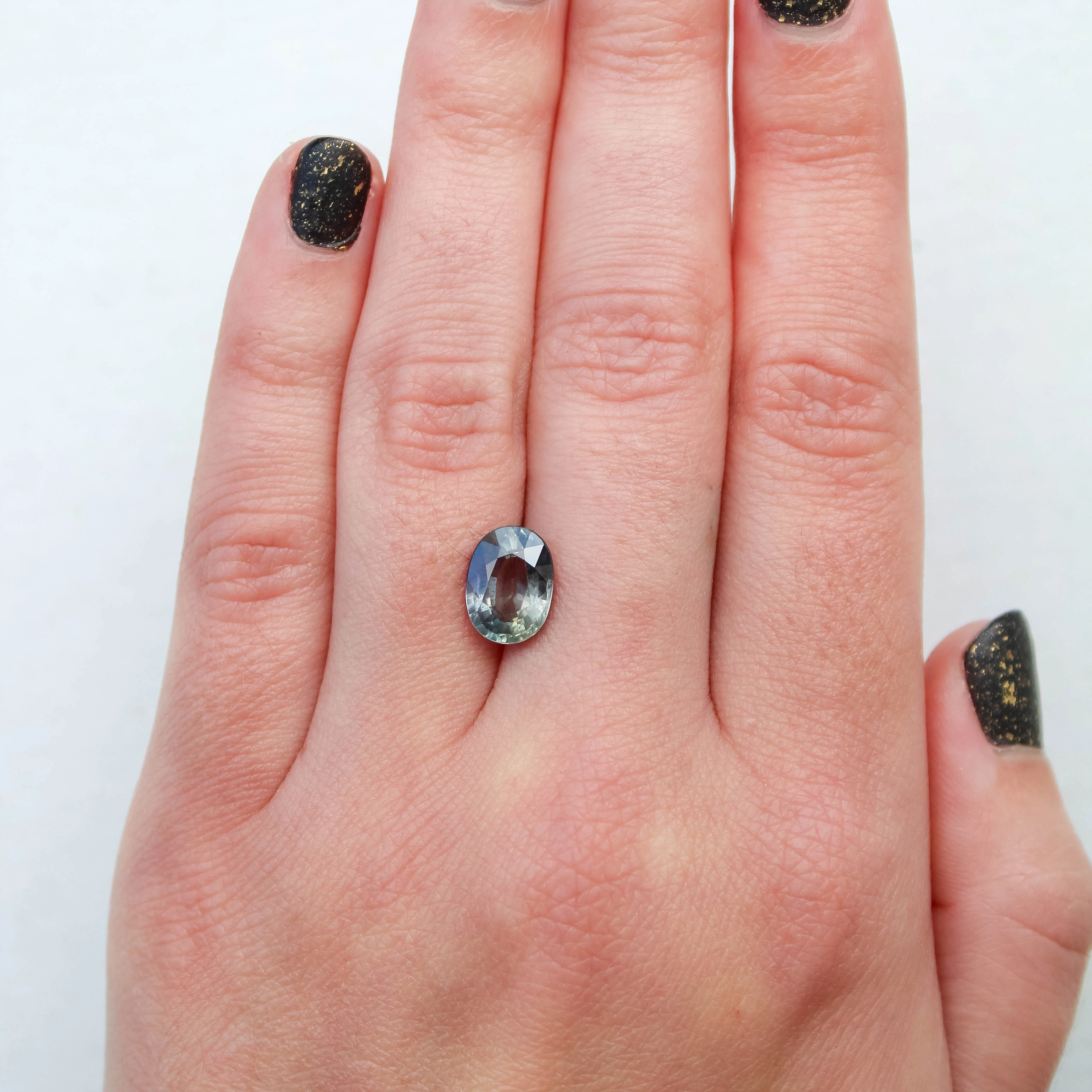 3.32 Carat Oval Gray Color-Change Sapphire for Custom Work - Inventory Code OGS332 - Image 7