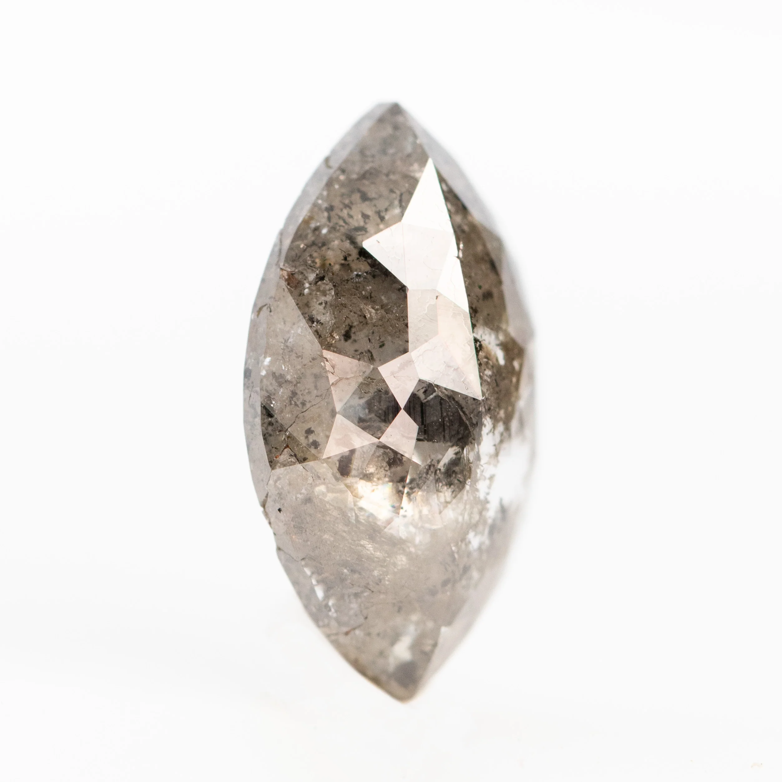 3.35 Carat Marquise Salt and Pepper Diamond for Custom Work - Inventory Code BCM335 - Image 4