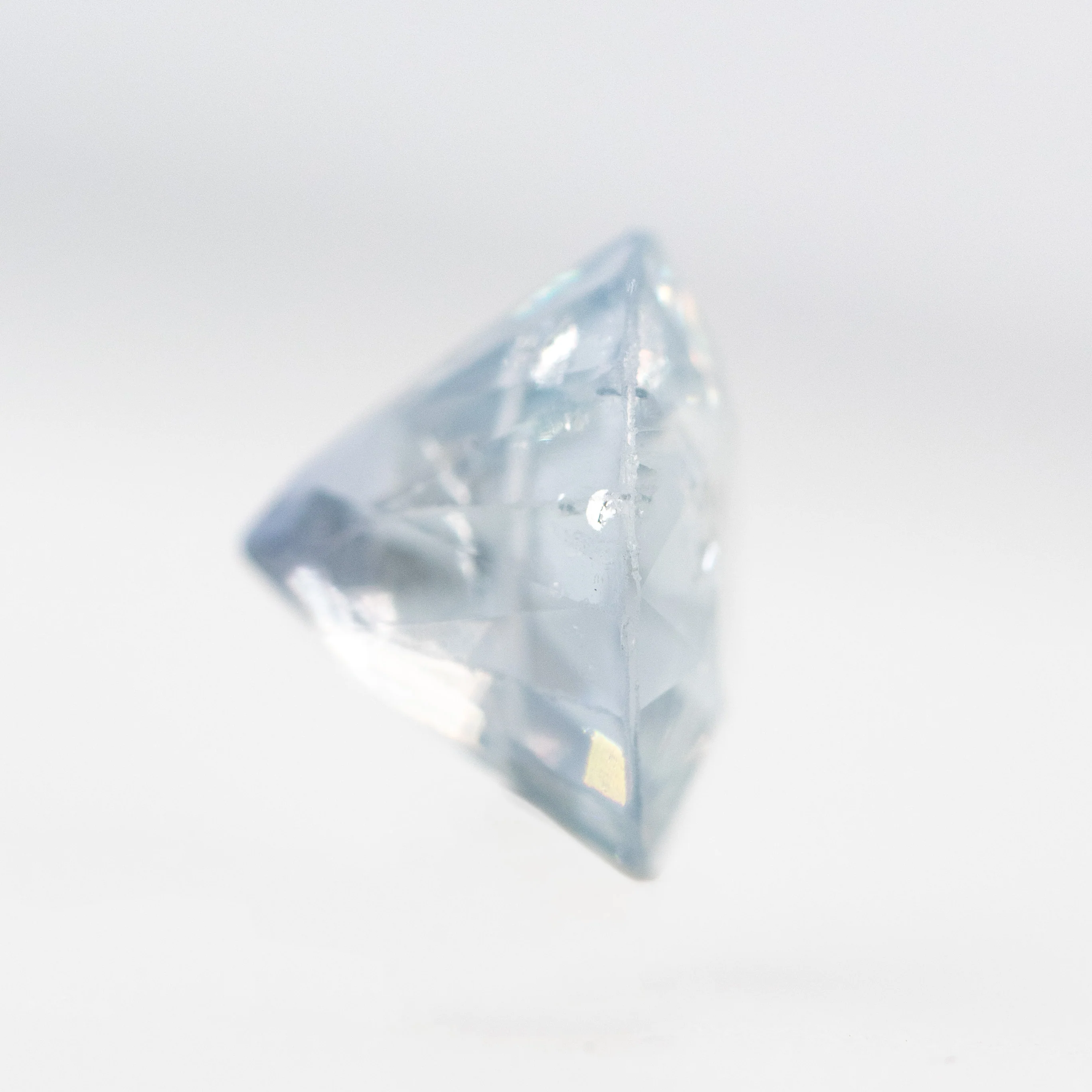 3.35 Carat Oval Icy Blue Sapphire for Custom Work - Inventory Code BOS335 - Image 5