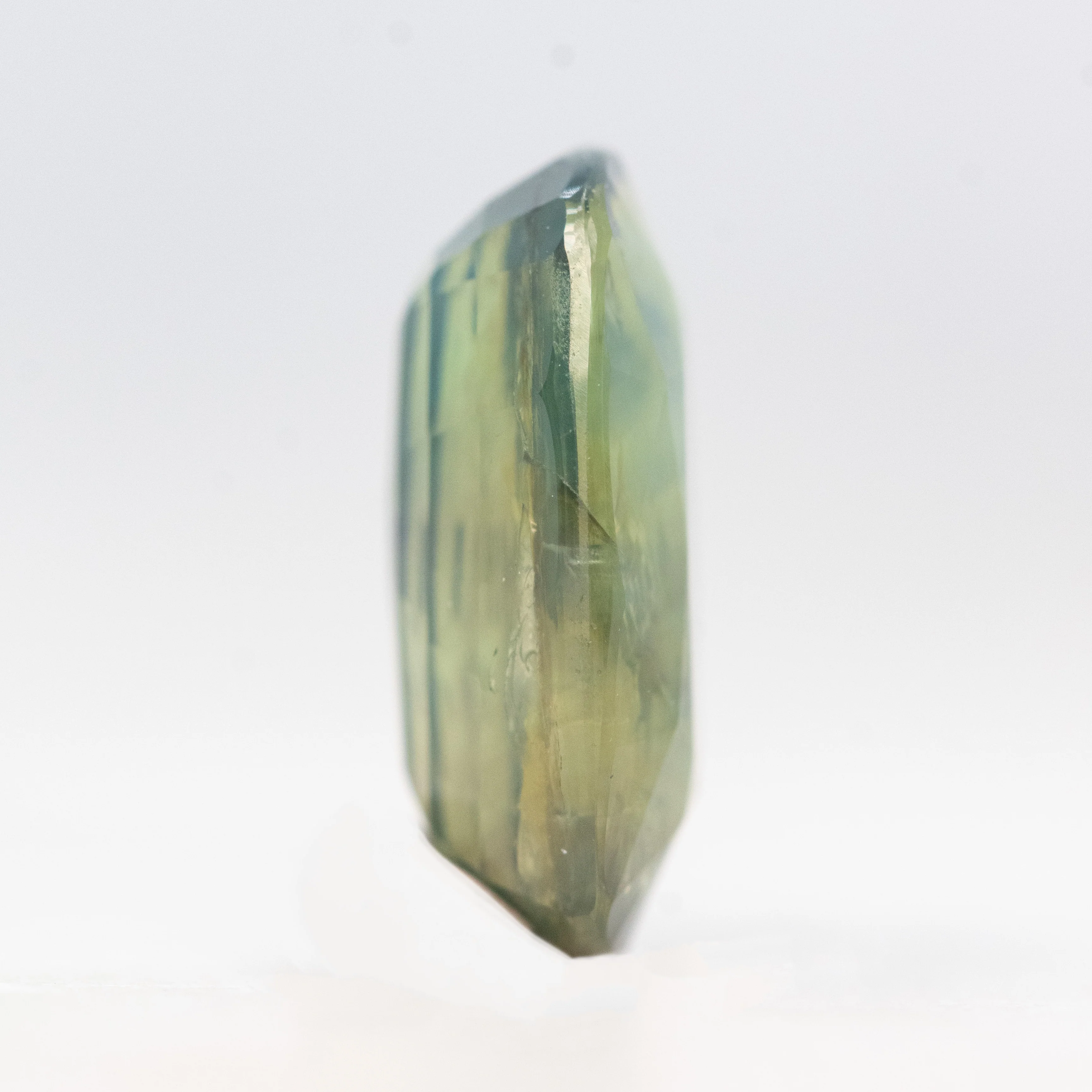 3.37 Carat Teal Elongated Cushion Sapphire for Custom Work - Inventory Code ECTS337 - Image 5