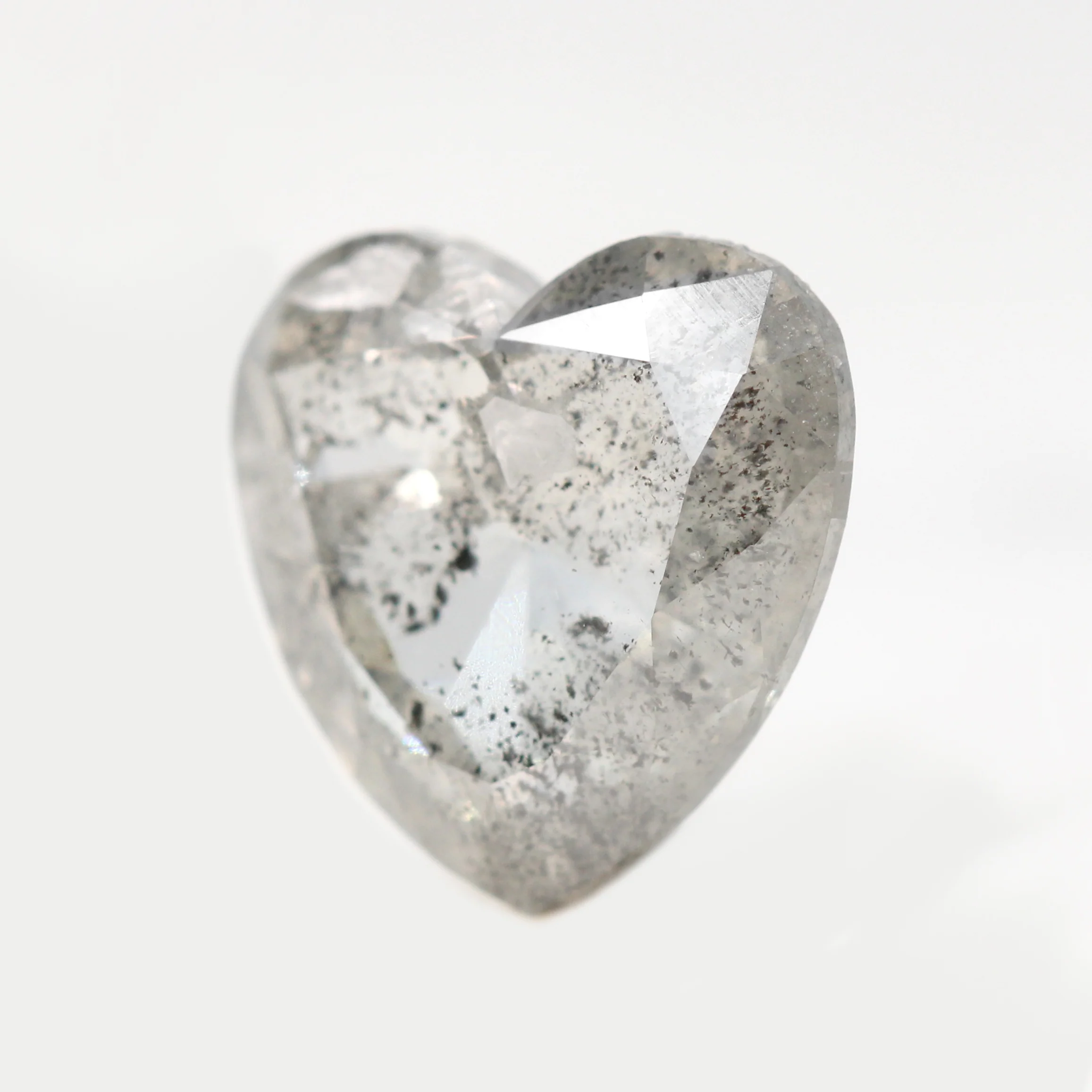 3.40 Carat Gray Heart Salt and Pepper Diamond for Custom Work - Inventory Code CCH340 - Image 8