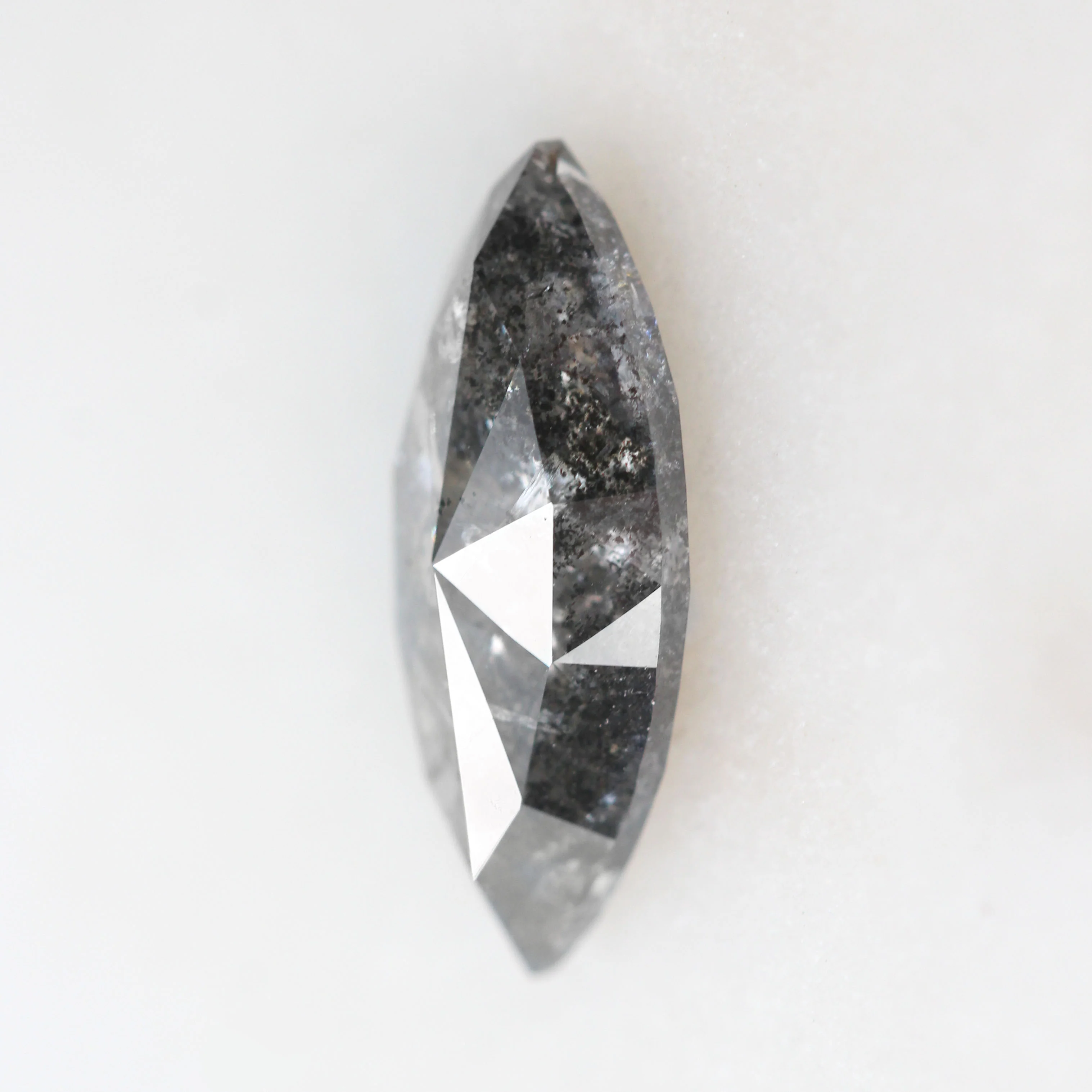 3.40 Carat Marquise Salt and Pepper Diamond Diamond for Custom Work - Inventory Code DCM340 - Image 7