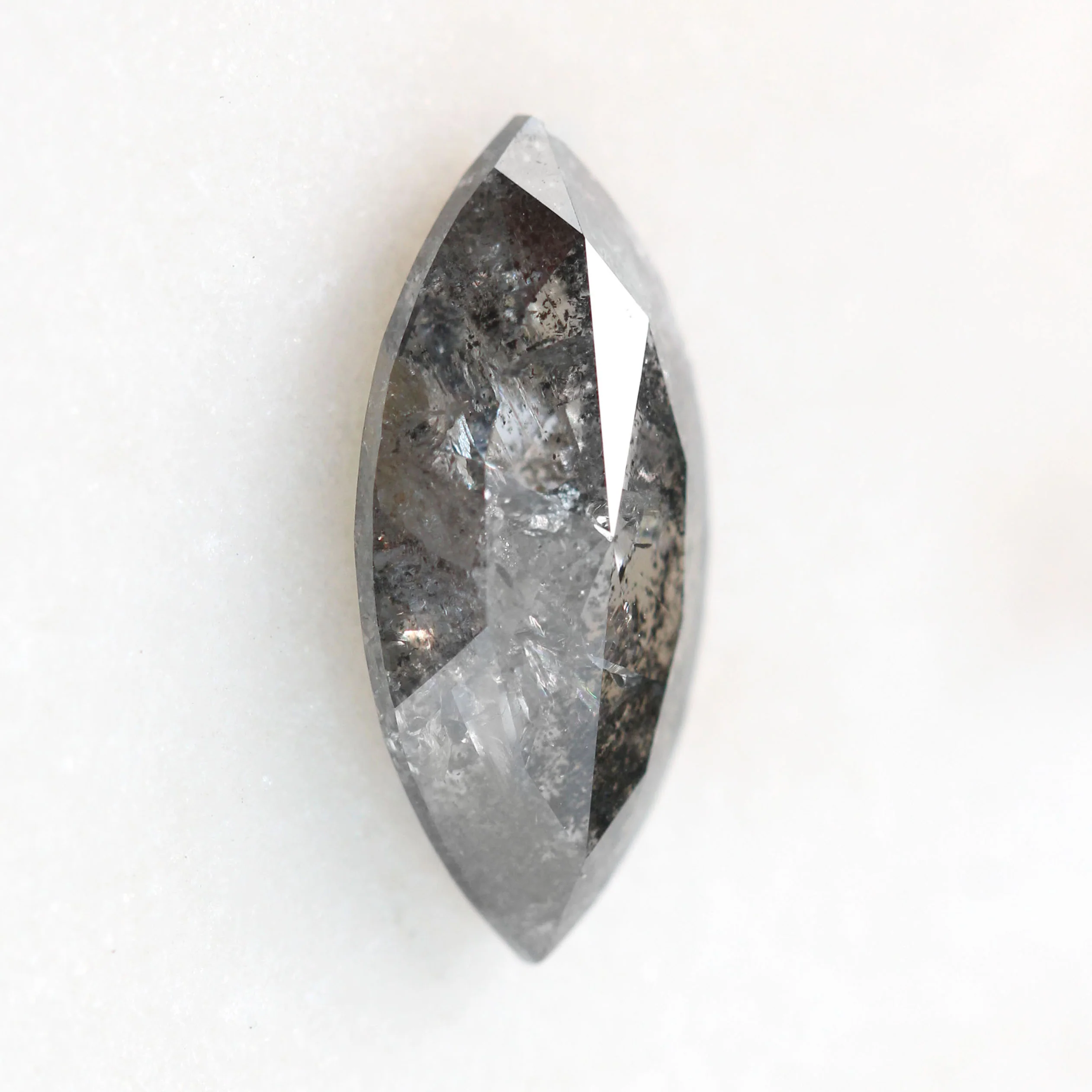 3.40 Carat Marquise Salt and Pepper Diamond Diamond for Custom Work - Inventory Code DCM340 - Image 8