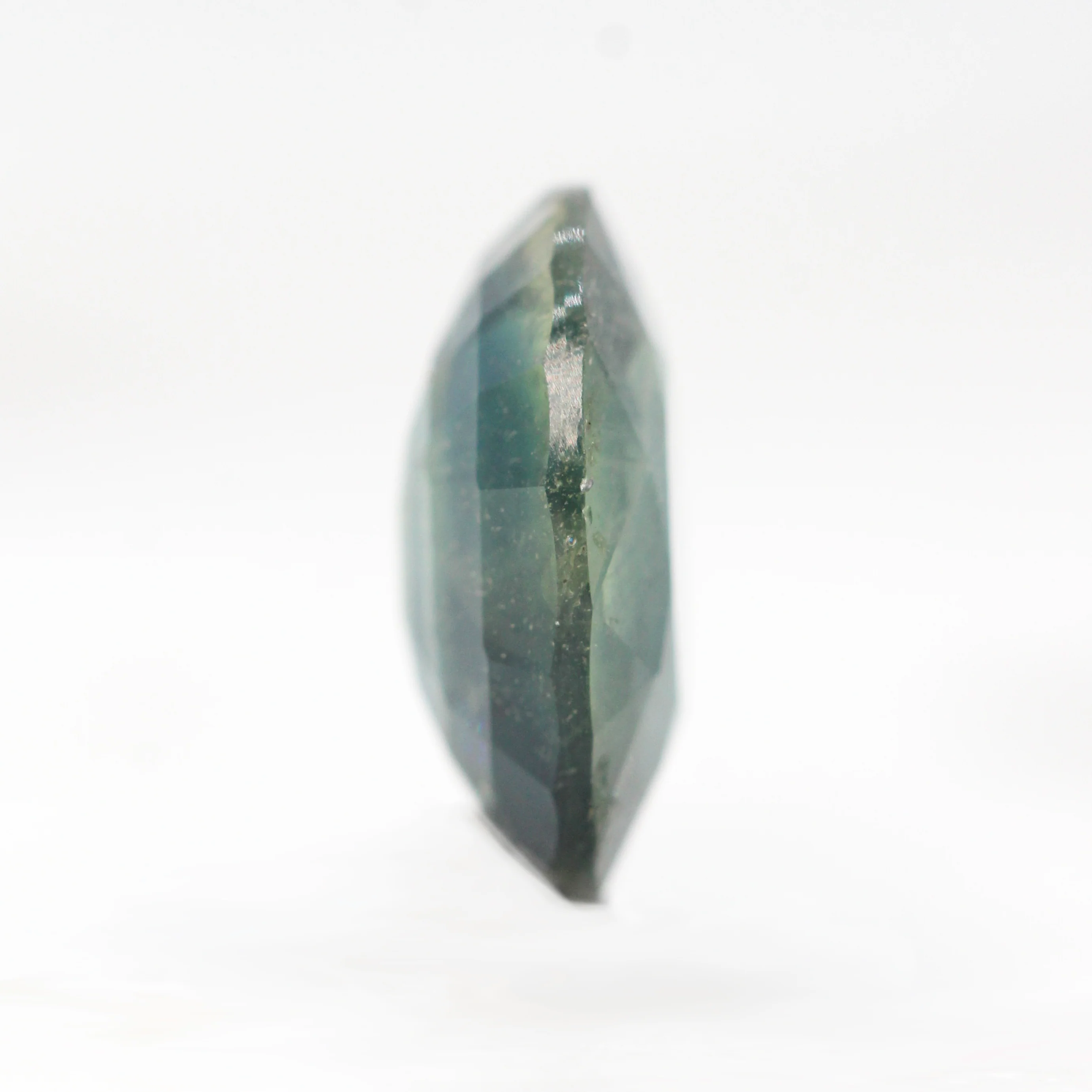 3.47 Carat Blue-Green Oval Sapphire for Custom Work - Inventory Code MCOS347 - Image 5