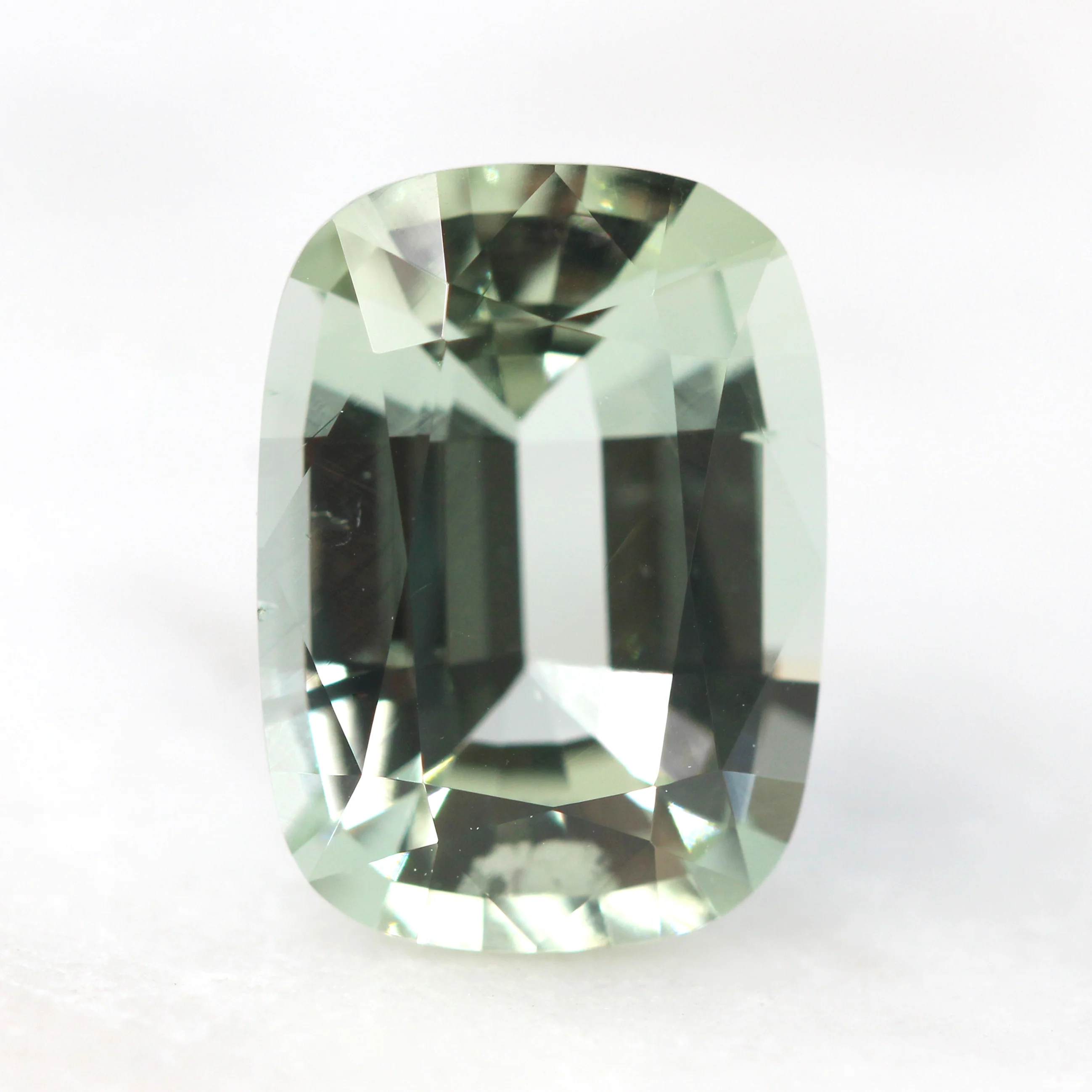 3.50 Carat Elongated Cushion Cut Mint Green Tourmaline for Custom Work - Inventory Code CGT350 - Image 4