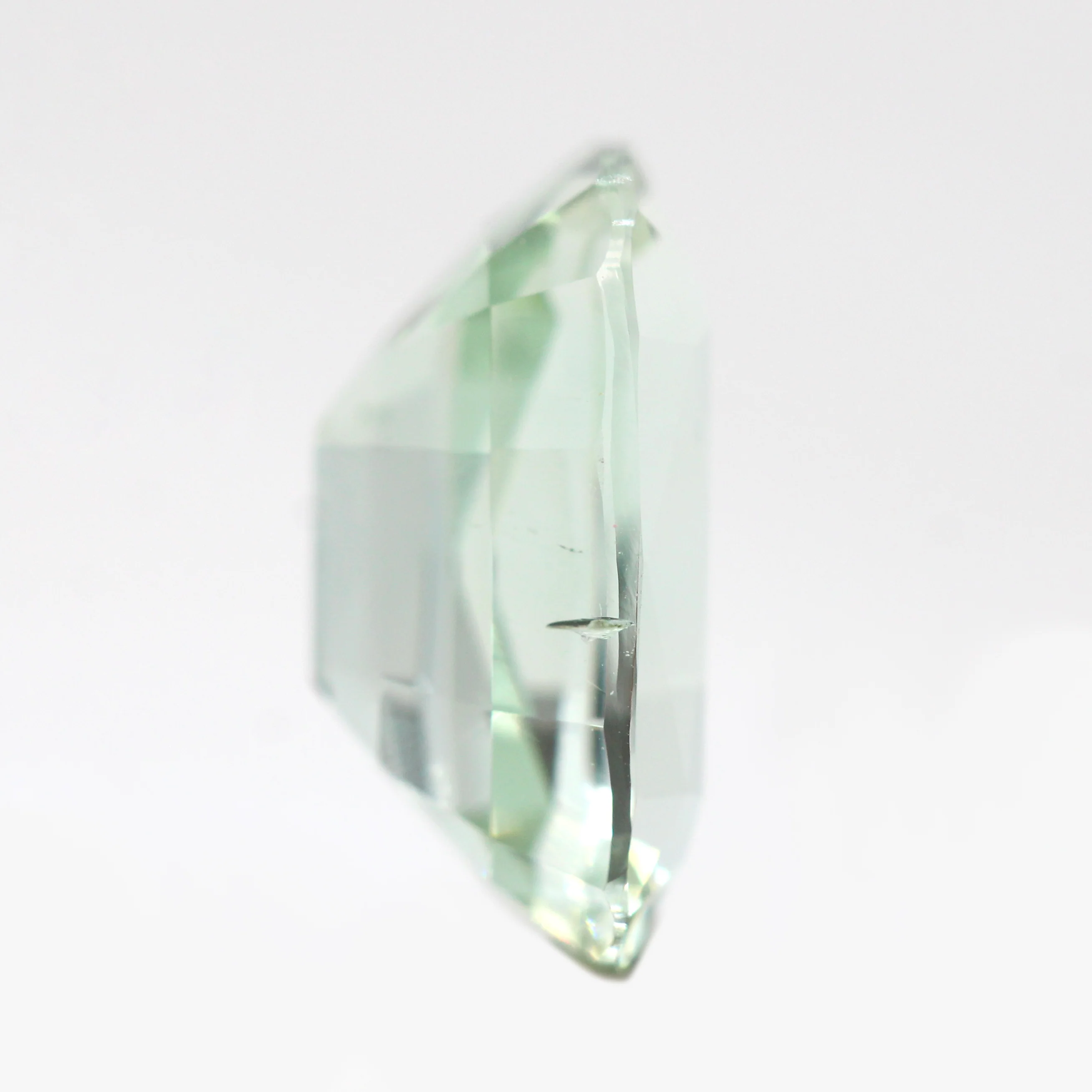 3.50 Carat Elongated Cushion Cut Mint Green Tourmaline for Custom Work - Inventory Code CGT350 - Image 5