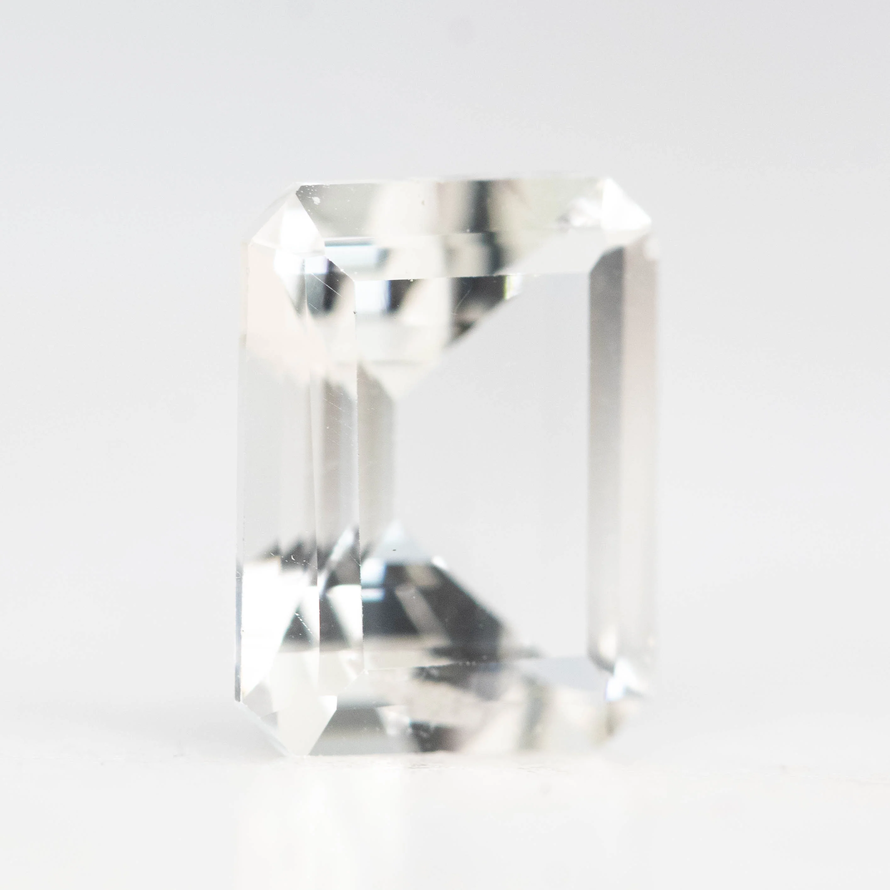 3.52 Carat White Emerald Cut Topaz for Custom Work - Inventory Code WECT352 - Image 4