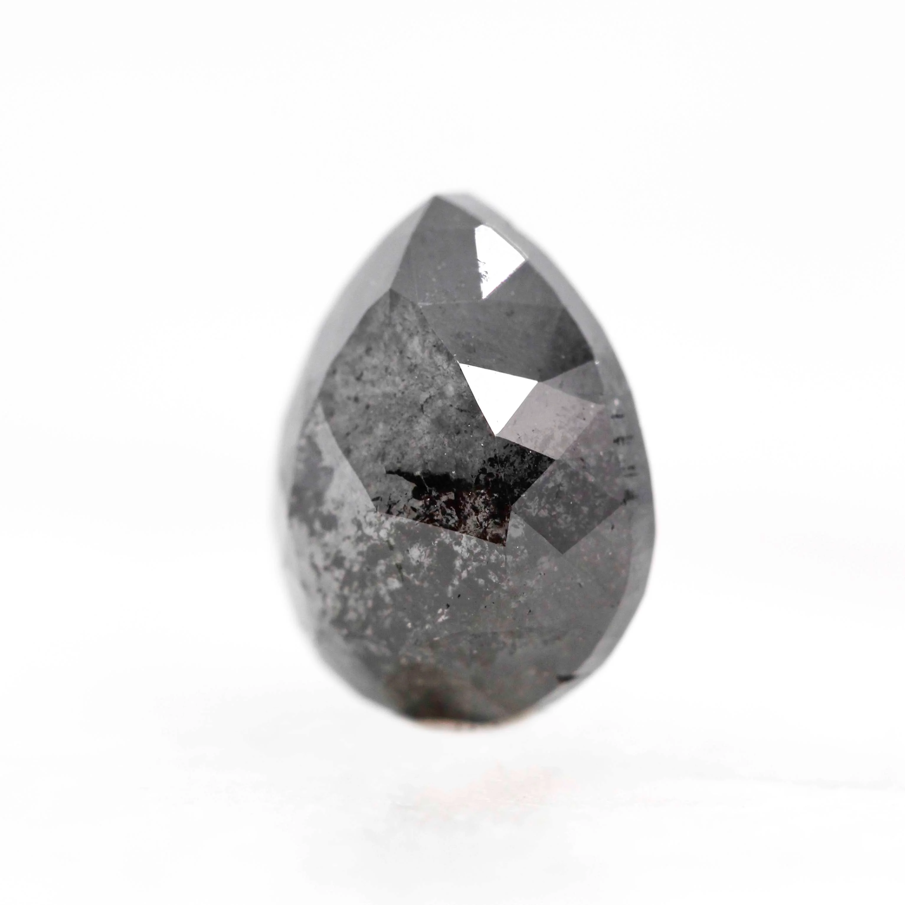 3.53 Carat Black Pear Salt and Pepper Diamond for Custom Work - Inventory Code BCP353 - Image 4