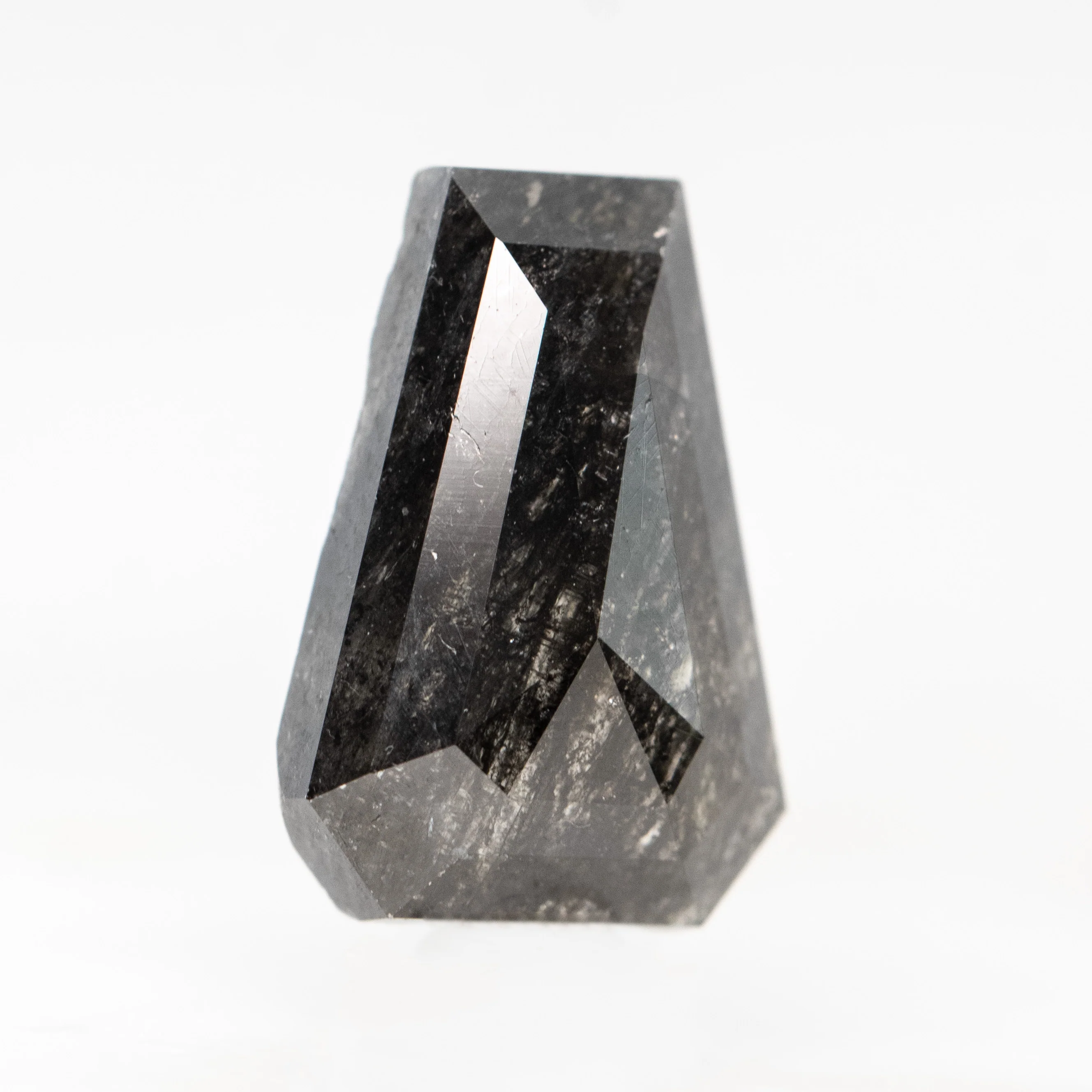 3.54 Carat Black Shield Cut Salt and Pepper Diamond for Custom Work - Inventory Code NBS354 - Image 4