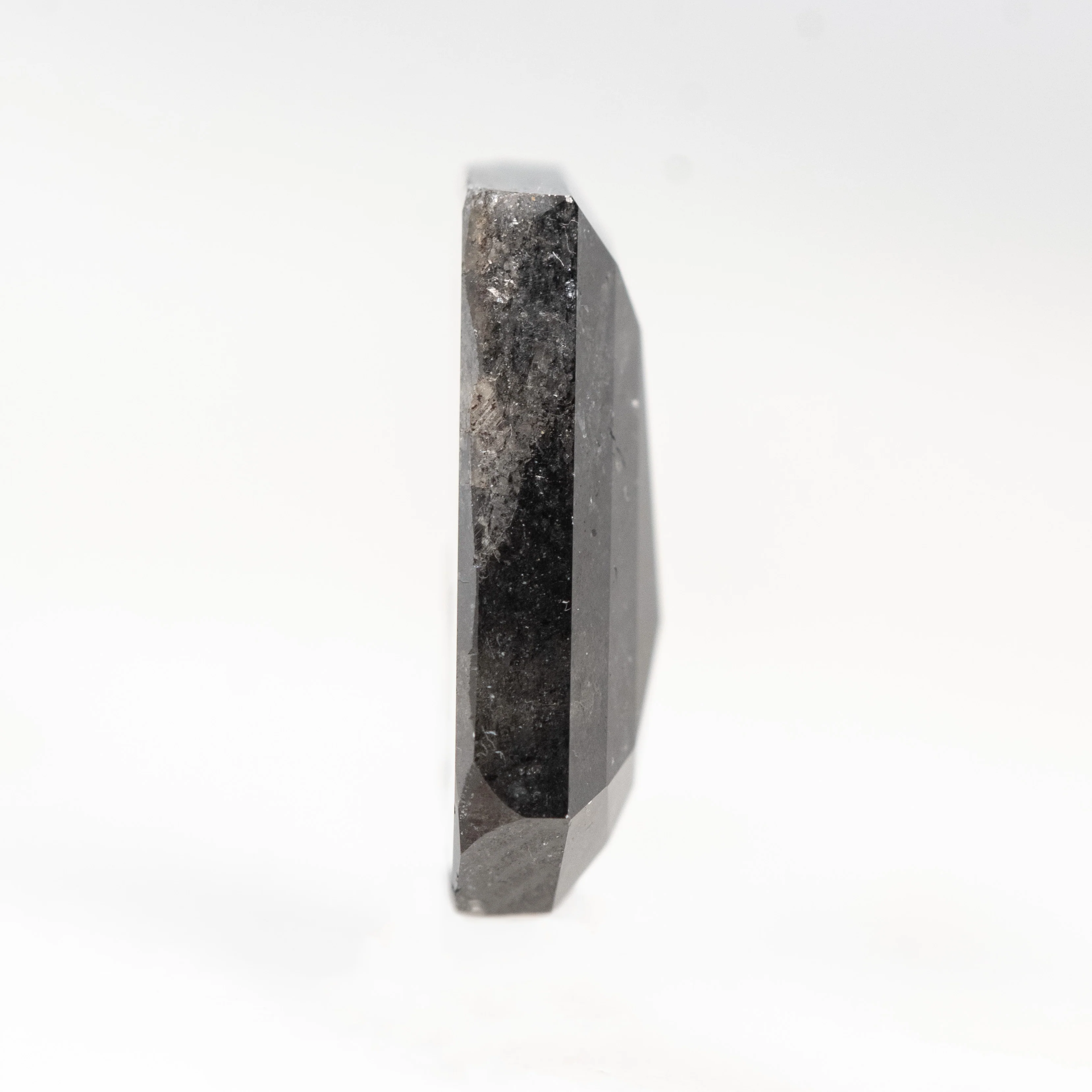 3.54 Carat Black Shield Cut Salt and Pepper Diamond for Custom Work - Inventory Code NBS354 - Image 5