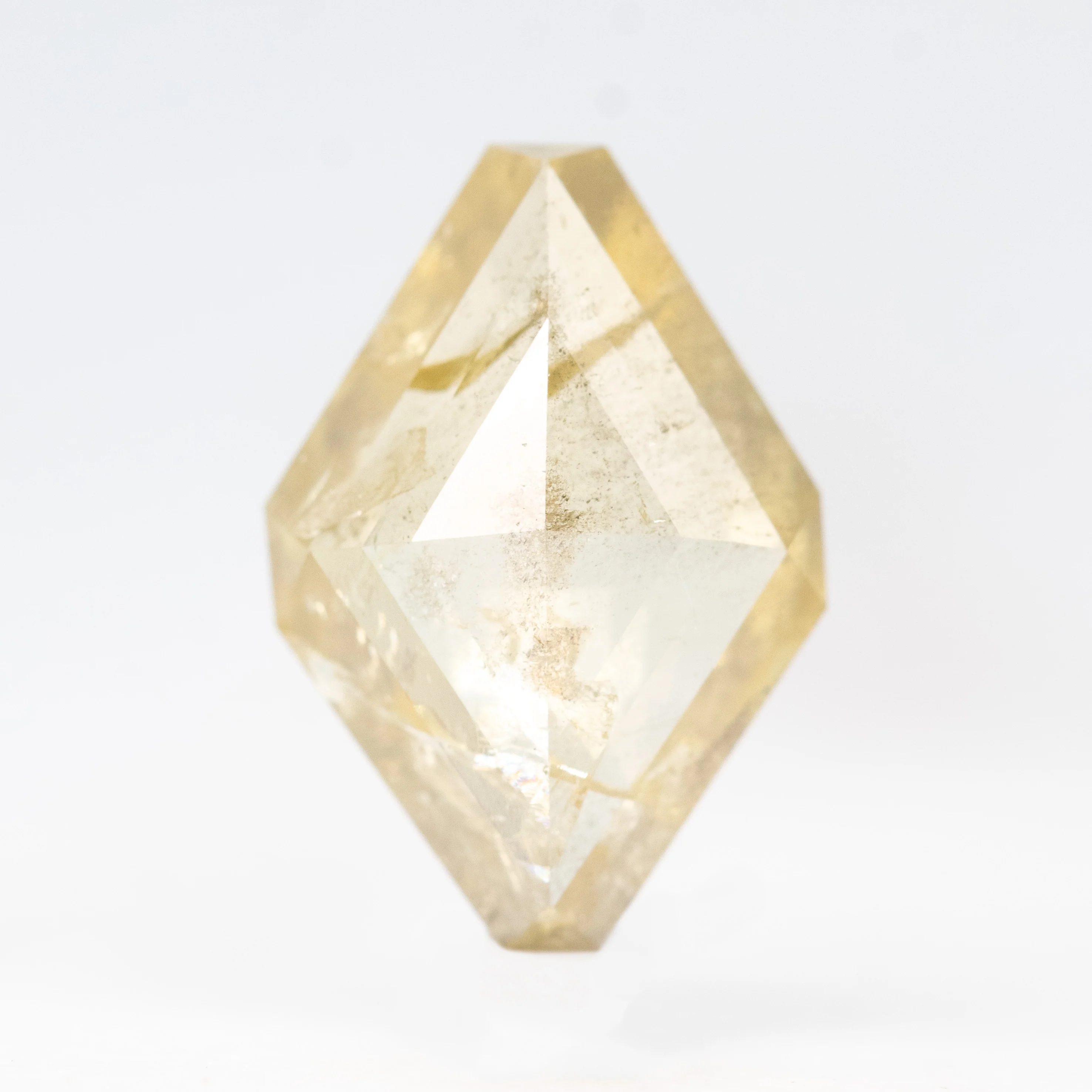 3.70 Carat Yellow Kite Cut Salt and Pepper Diamond for Custom Work - Inventory Code CCK370