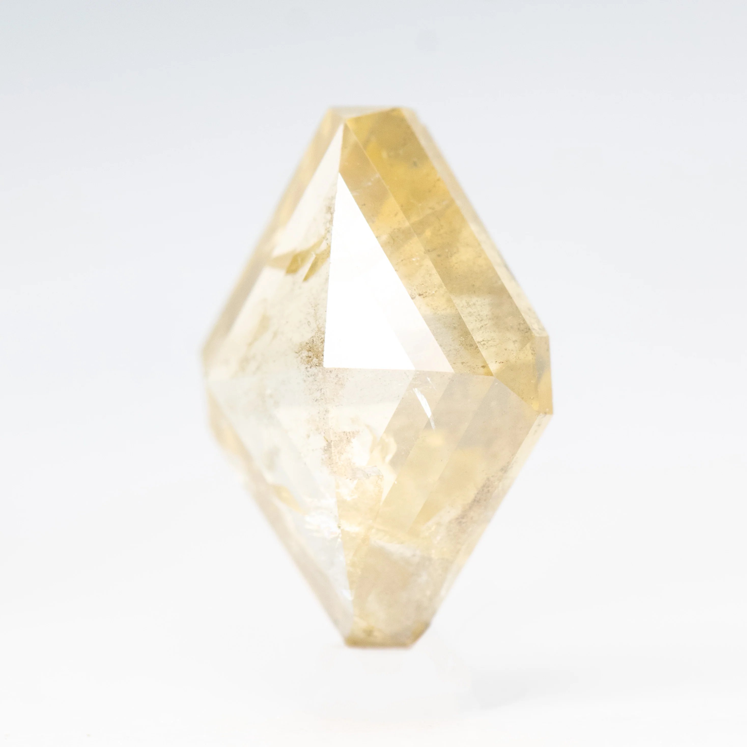 3.70 Carat Yellow Kite Cut Salt and Pepper Diamond for Custom Work - Inventory Code CCK370 - Image 3