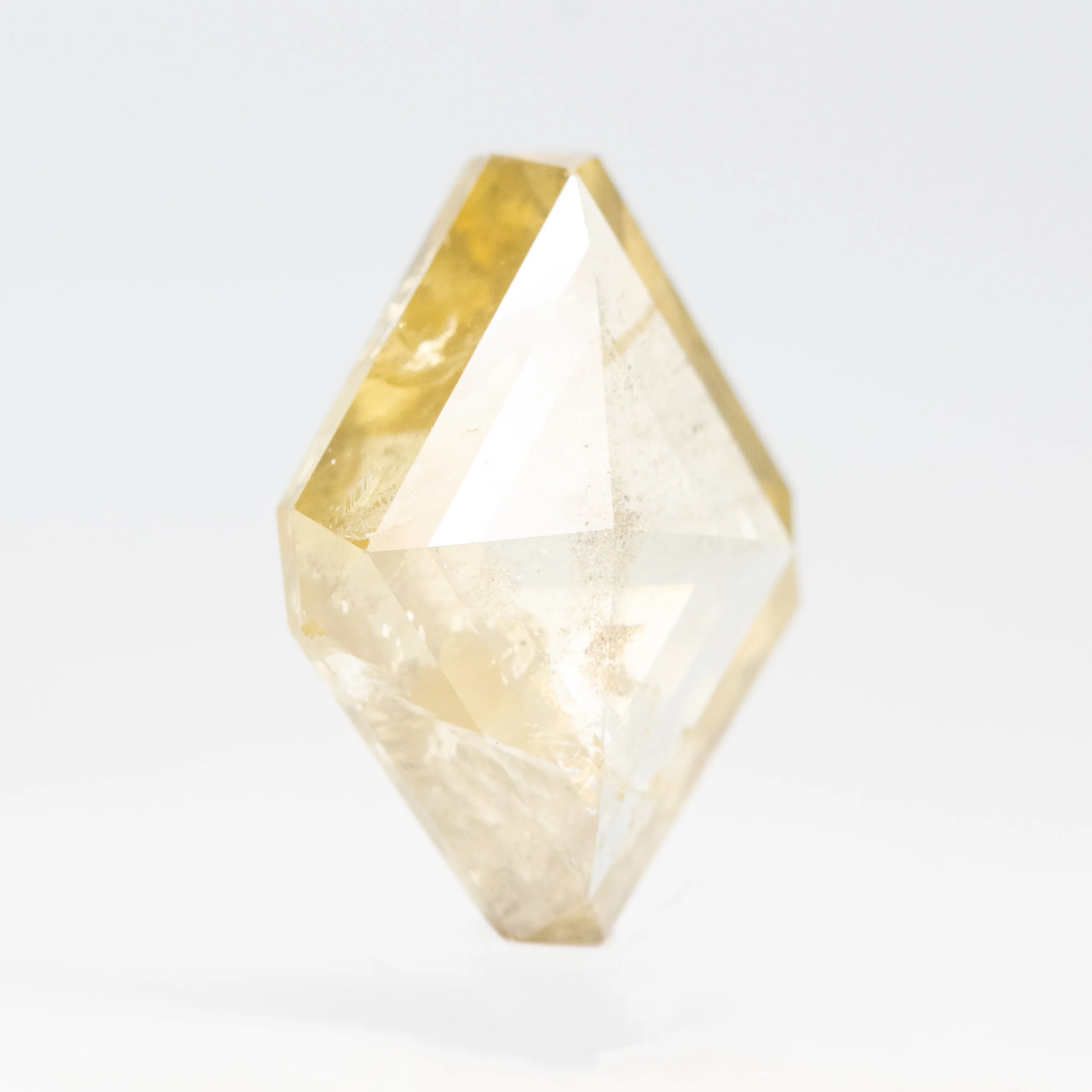 3.70 Carat Yellow Kite Cut Salt and Pepper Diamond for Custom Work - Inventory Code CCK370 - Image 4