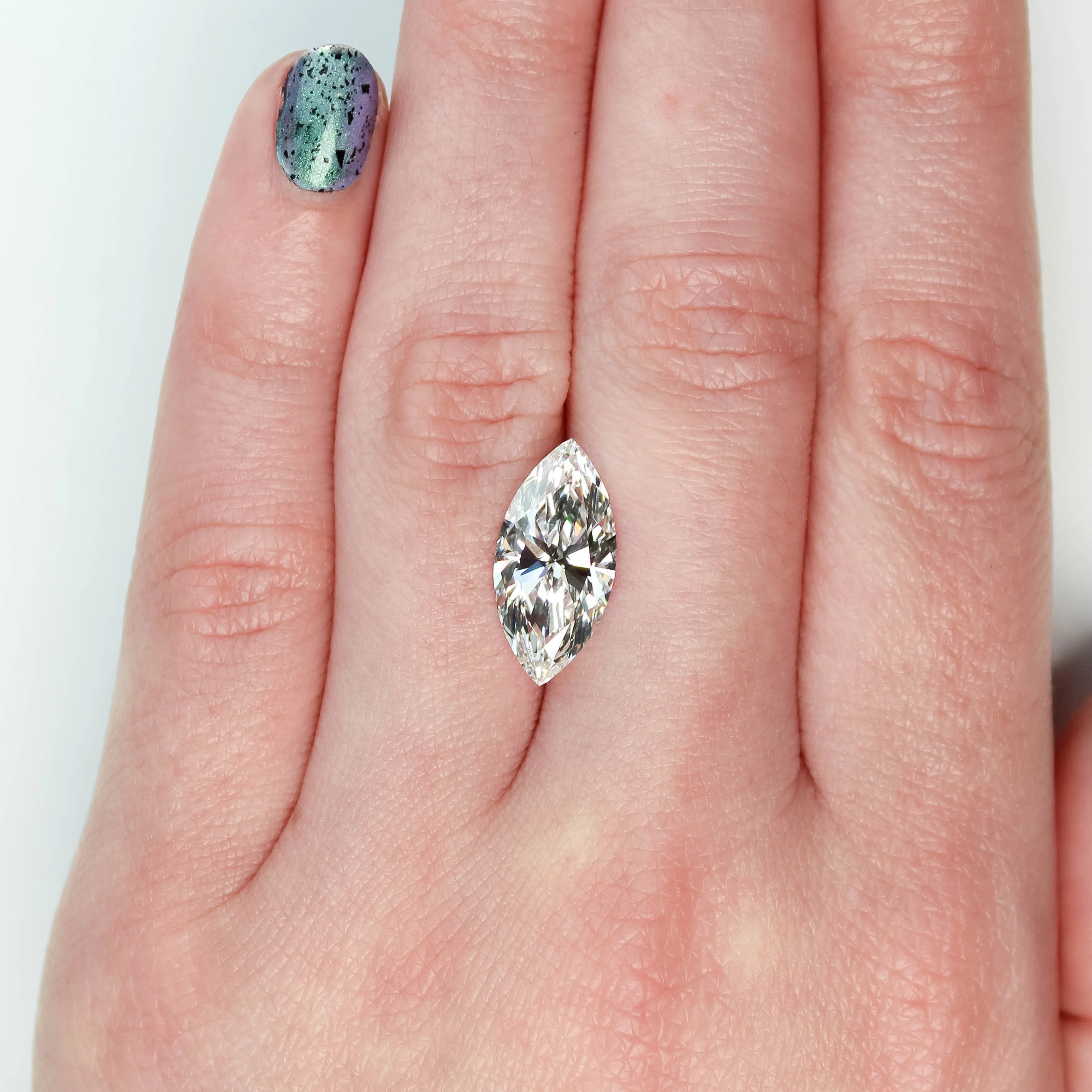 4.01 Carat Certified Lab Grown Marquise Diamond for Custom Work - Inventory Code LGM401 - Image 2