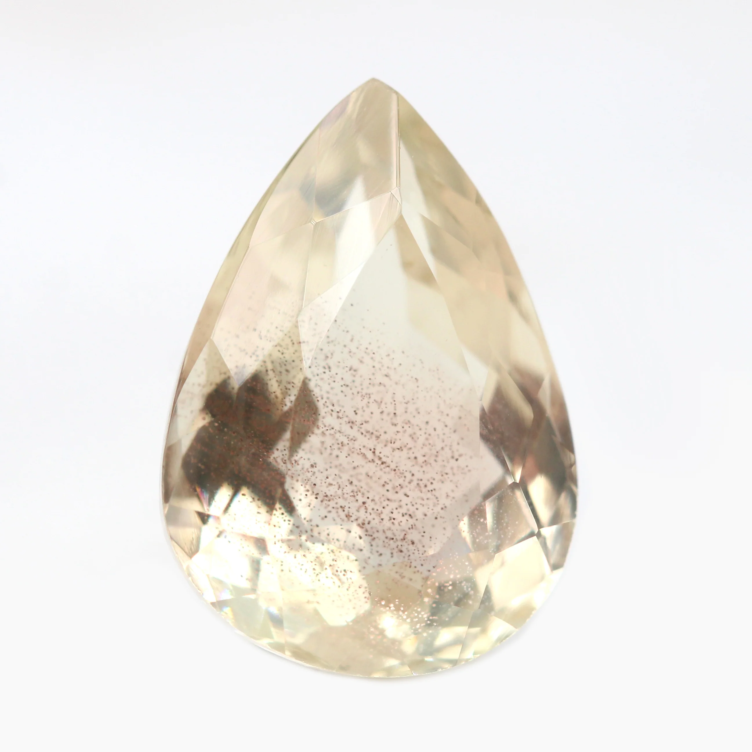 4.25 Carat Golden Pear Sunstone for Custom Work - Inventory Code PSUN425 - Image 3