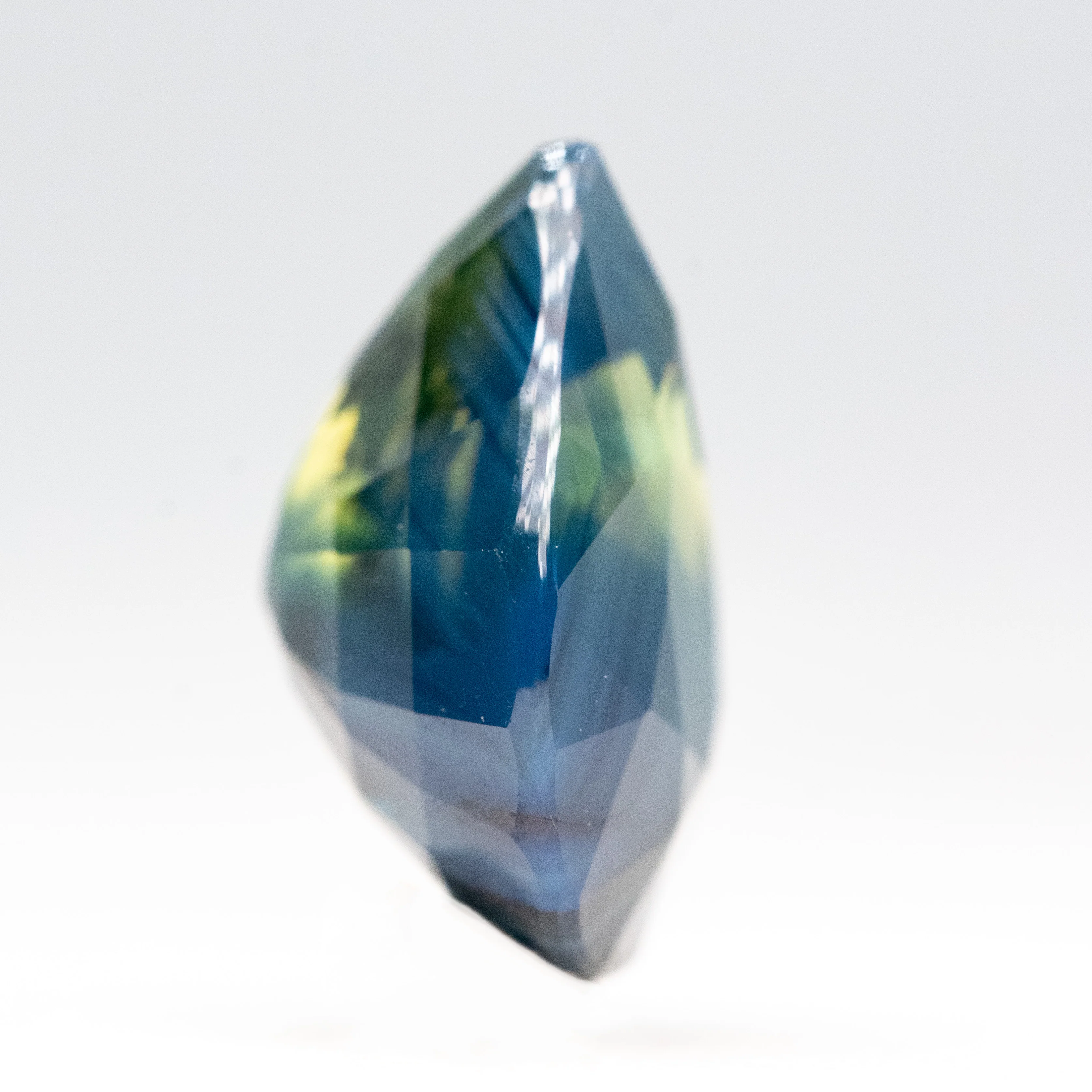 4.26 Carat Dark Teal Pear Sapphire for Custom Work - Inventory Code TPS426 - Image 5