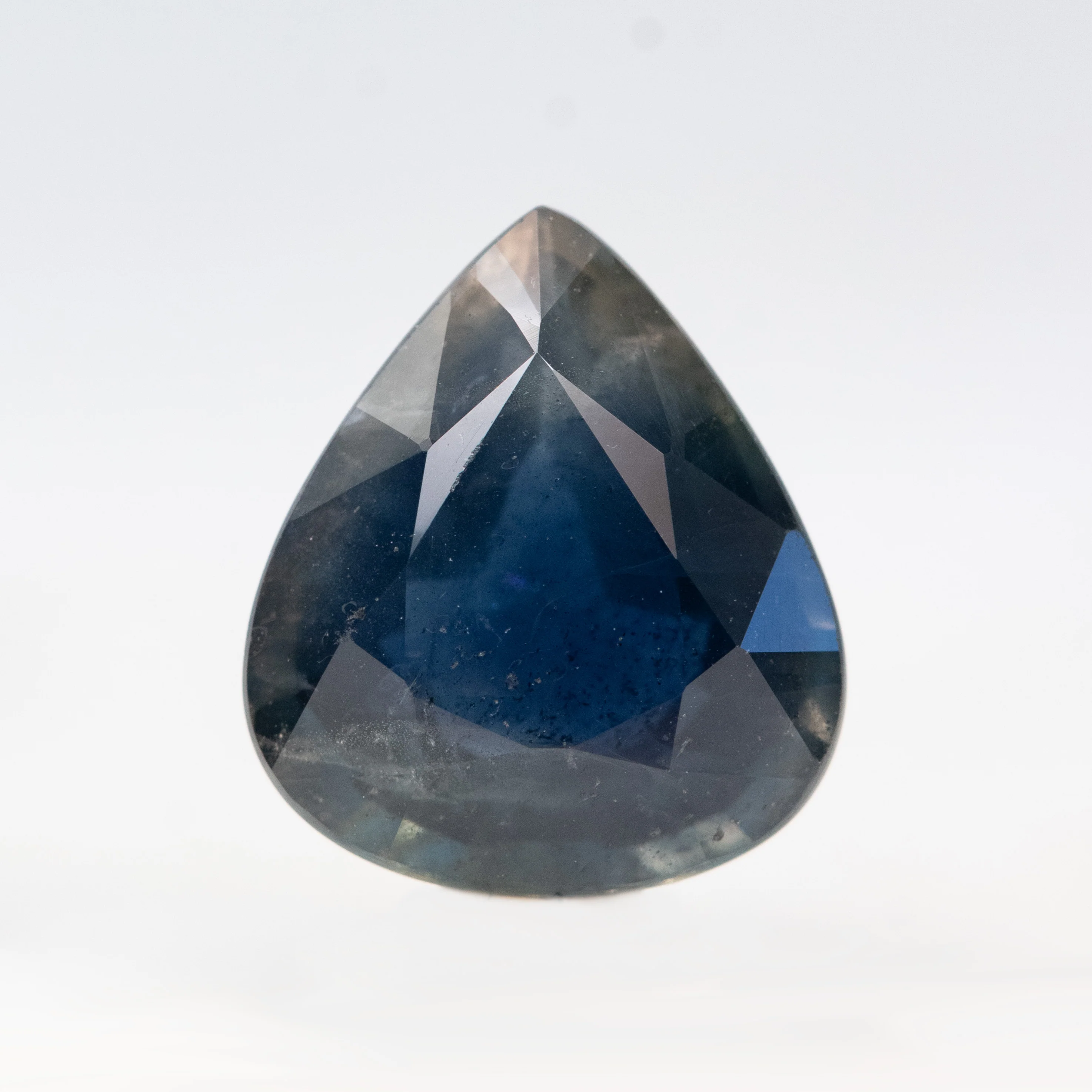 4.30 Carat Dark Blue Pear Sapphire for Custom Work - Inventory Code DBPS430
