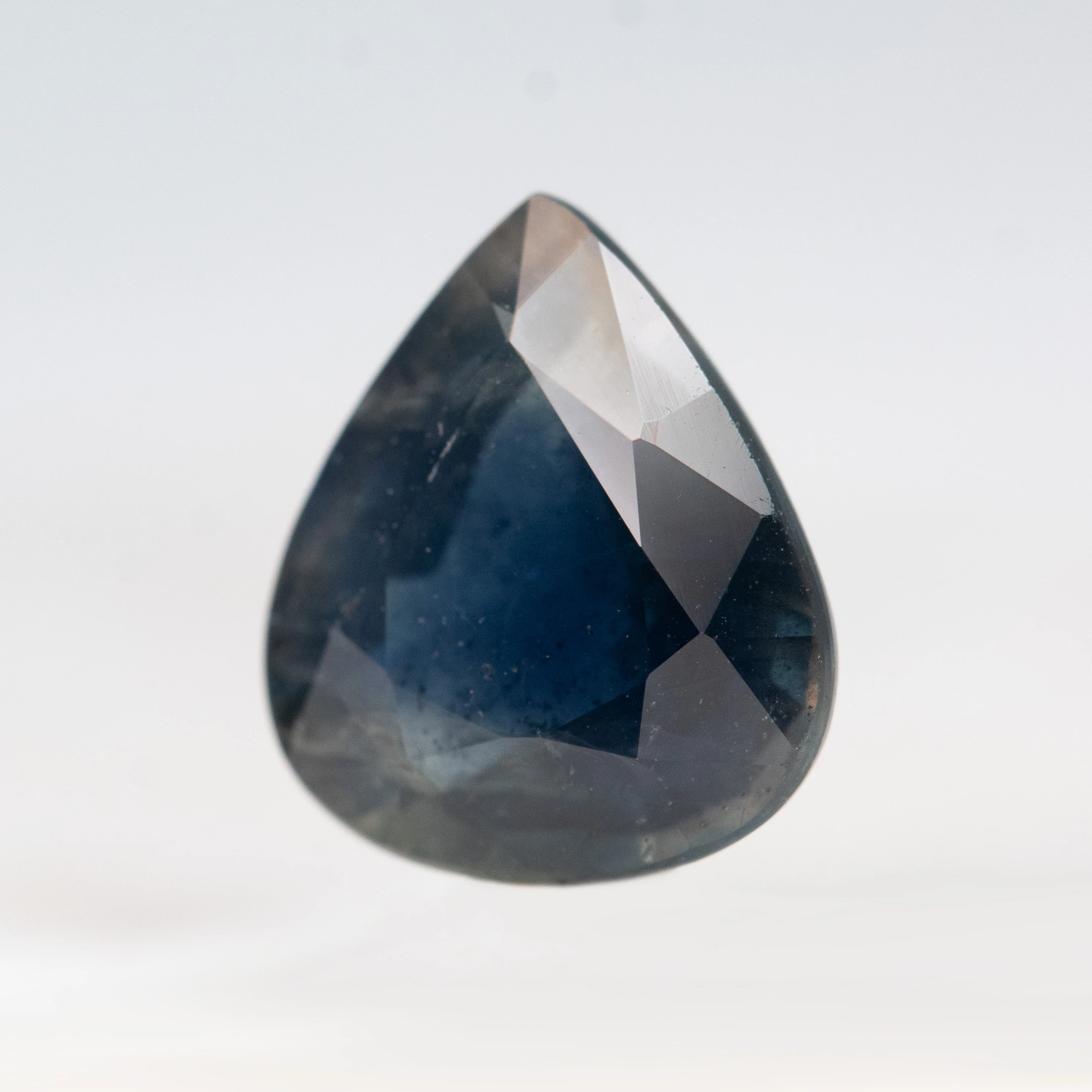 4.30 Carat Dark Blue Pear Sapphire for Custom Work - Inventory Code DBPS430 - Image 3